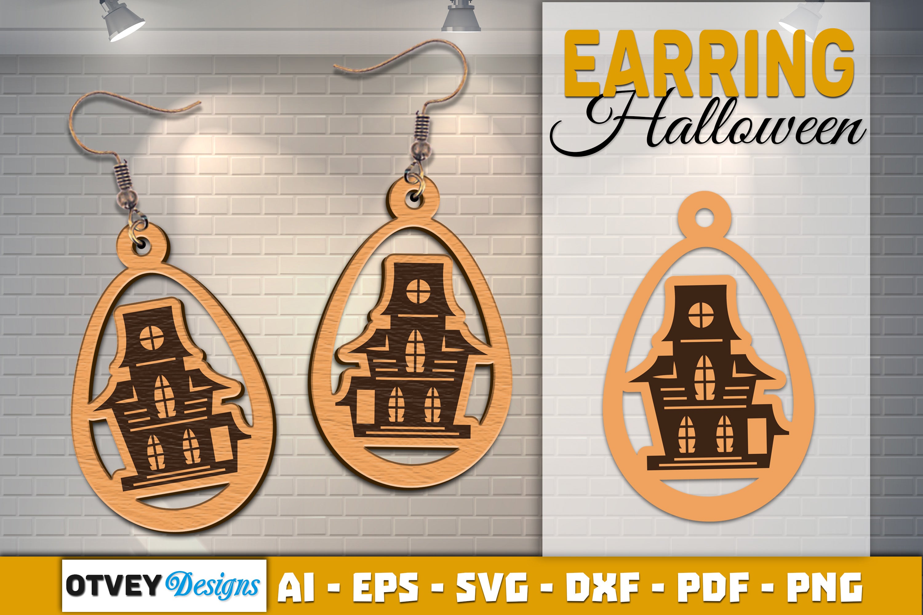 Earring Halloween Lasercut SVG Bundle