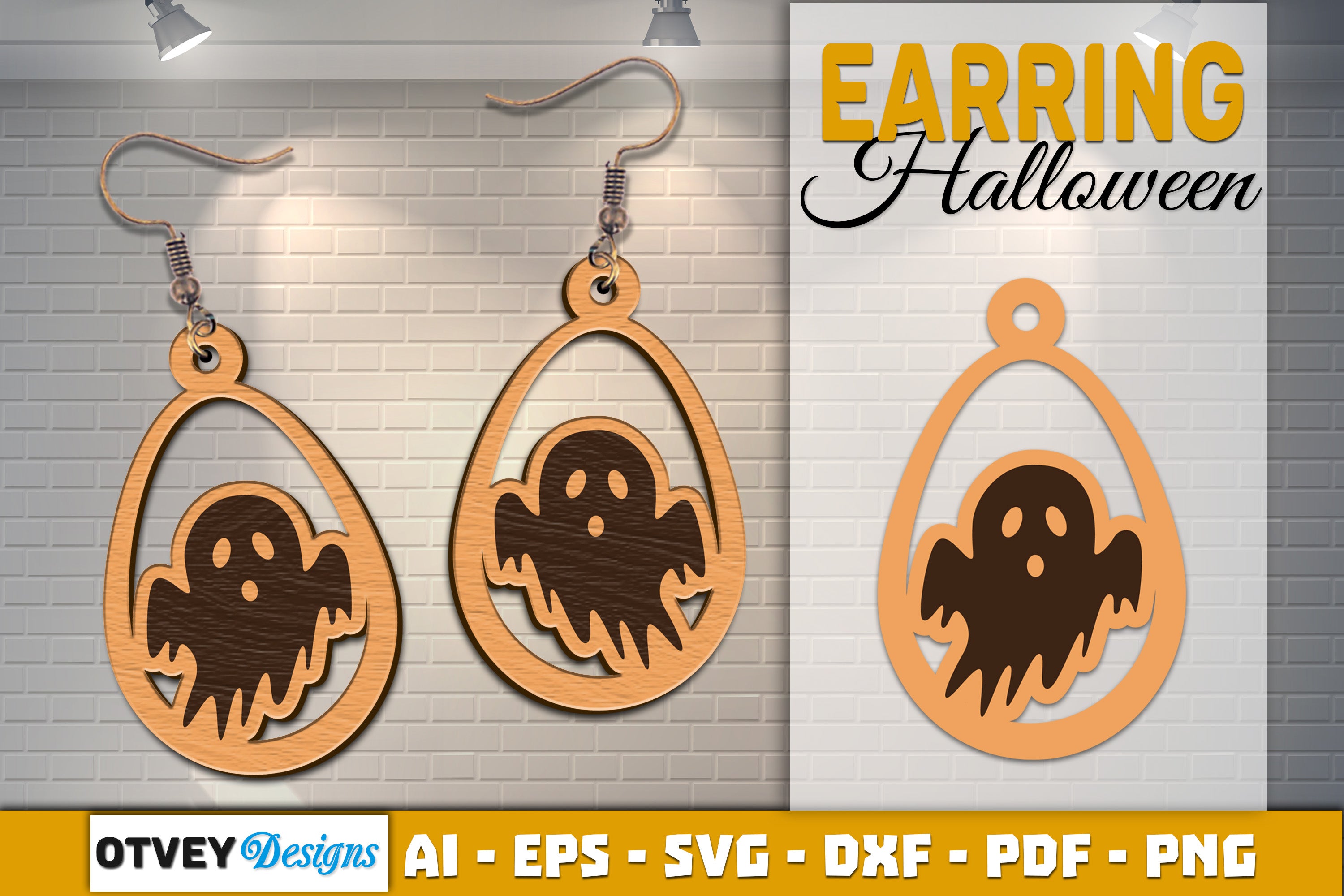 Earring Halloween Lasercut SVG Bundle