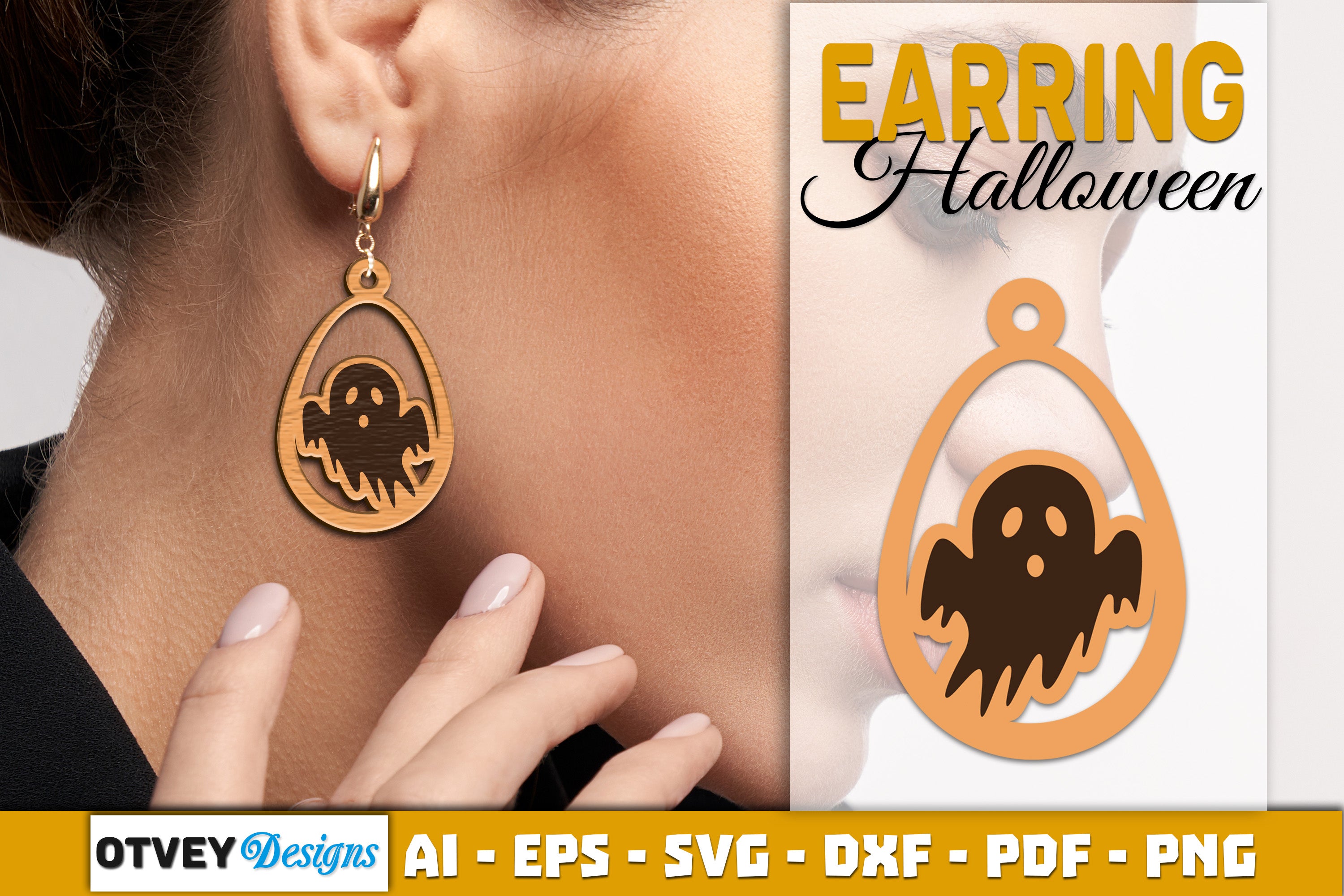 Earring Halloween Lasercut SVG Bundle