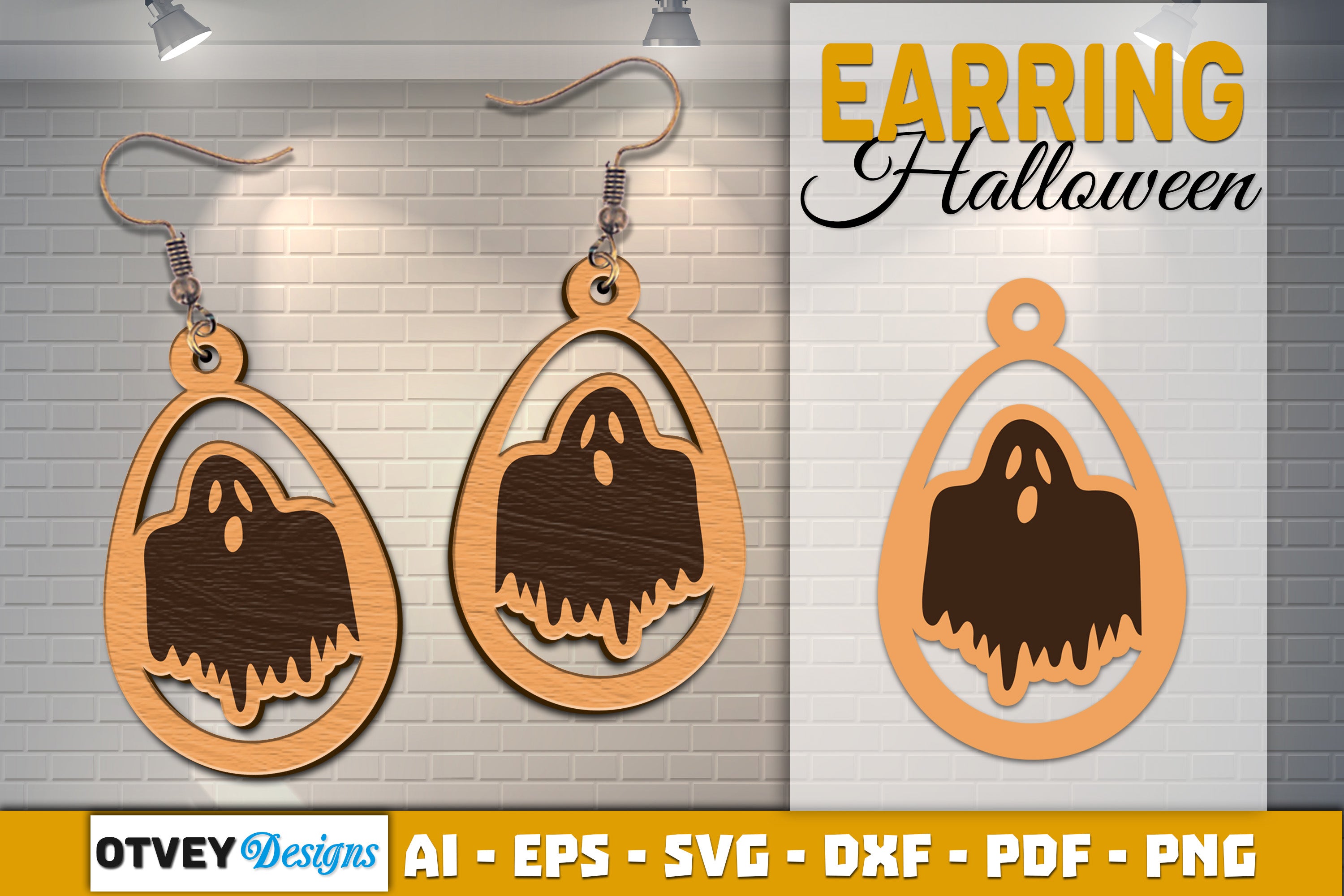 Earring Halloween Lasercut SVG Bundle