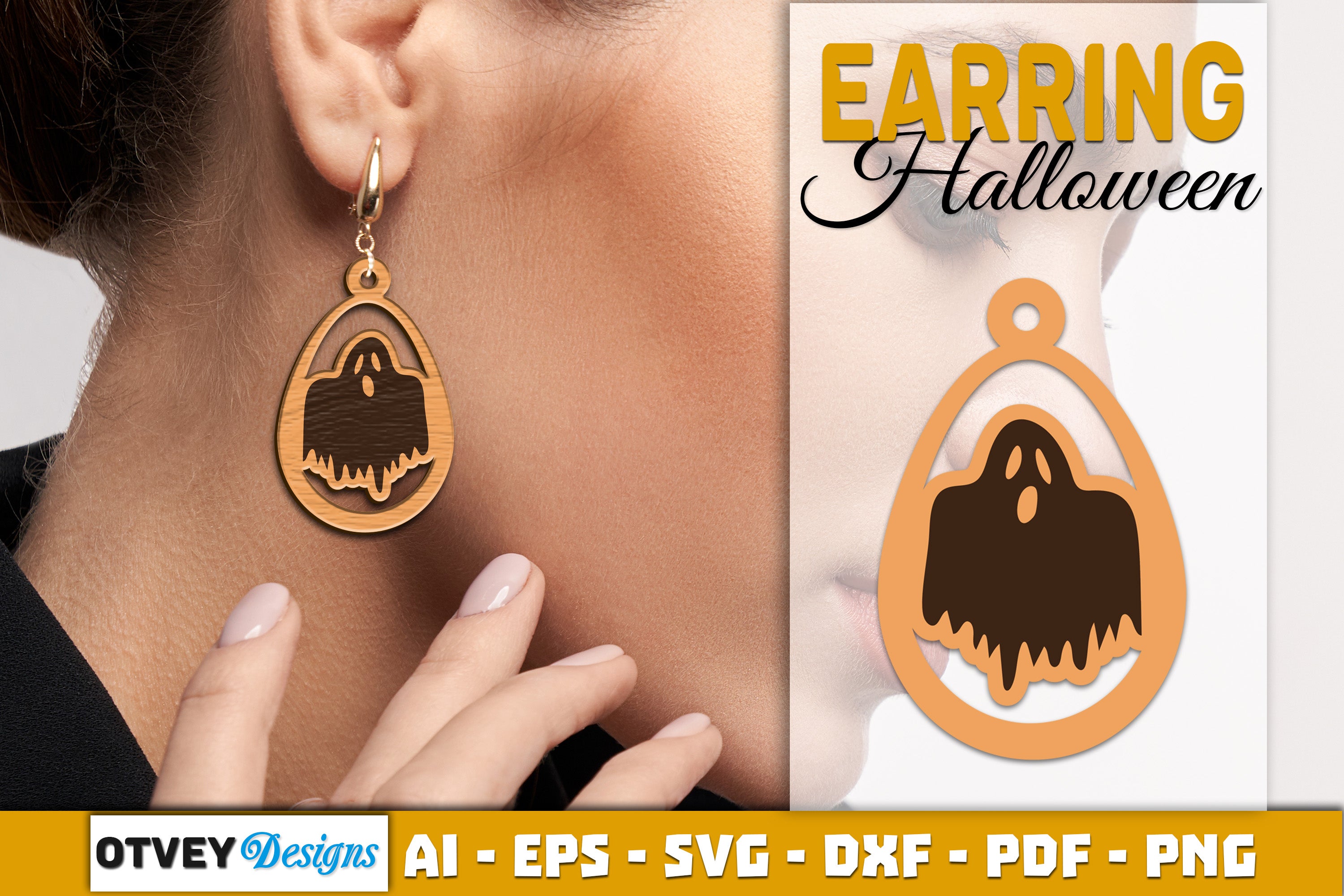 Earring Halloween Lasercut SVG Bundle