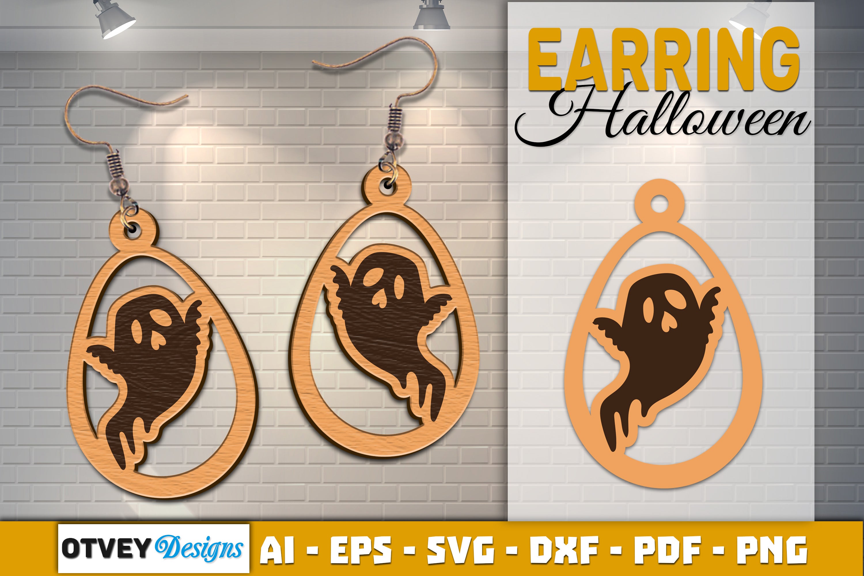 Earring Halloween Lasercut SVG Bundle