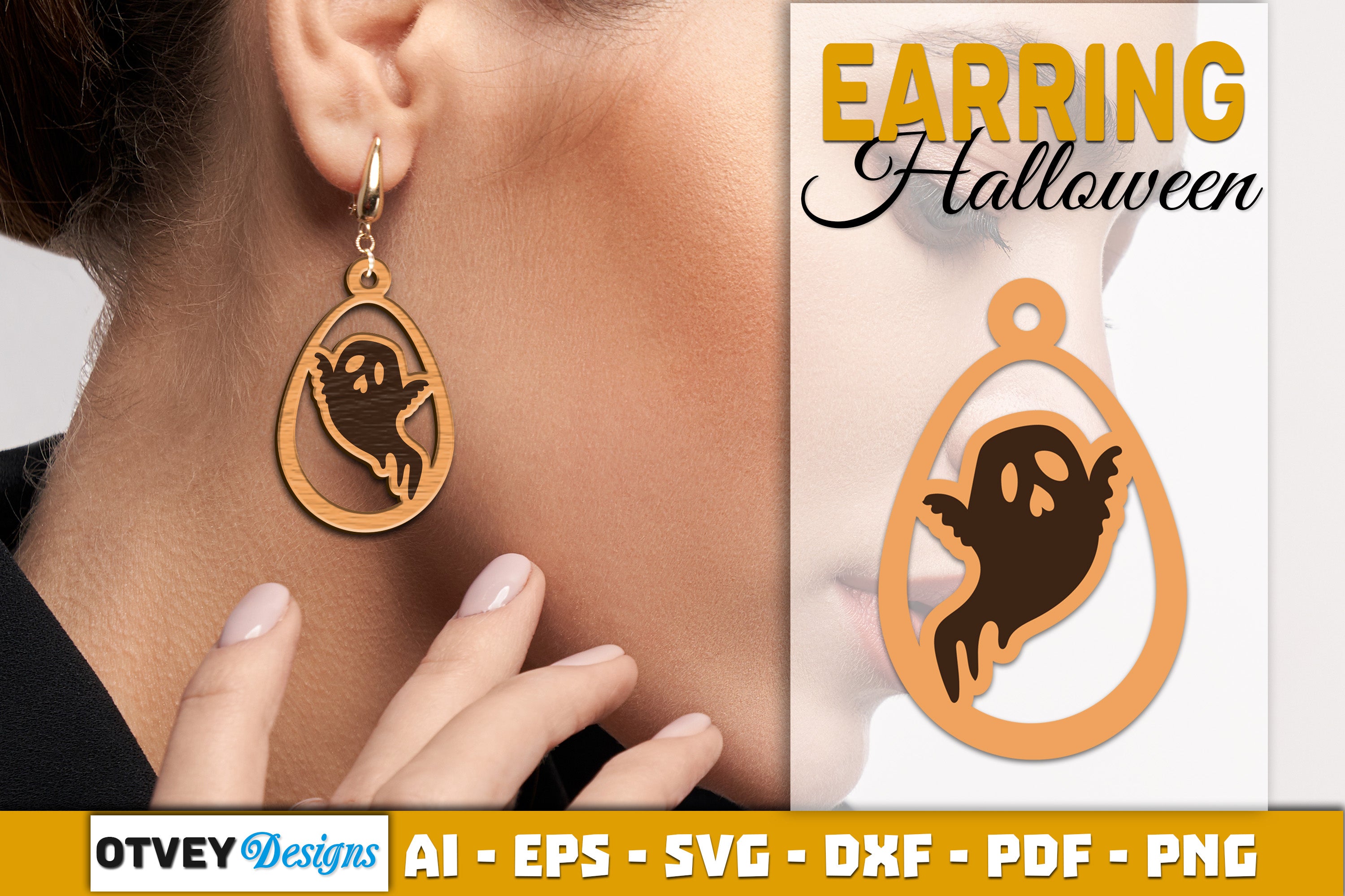 Earring Halloween Lasercut SVG Bundle