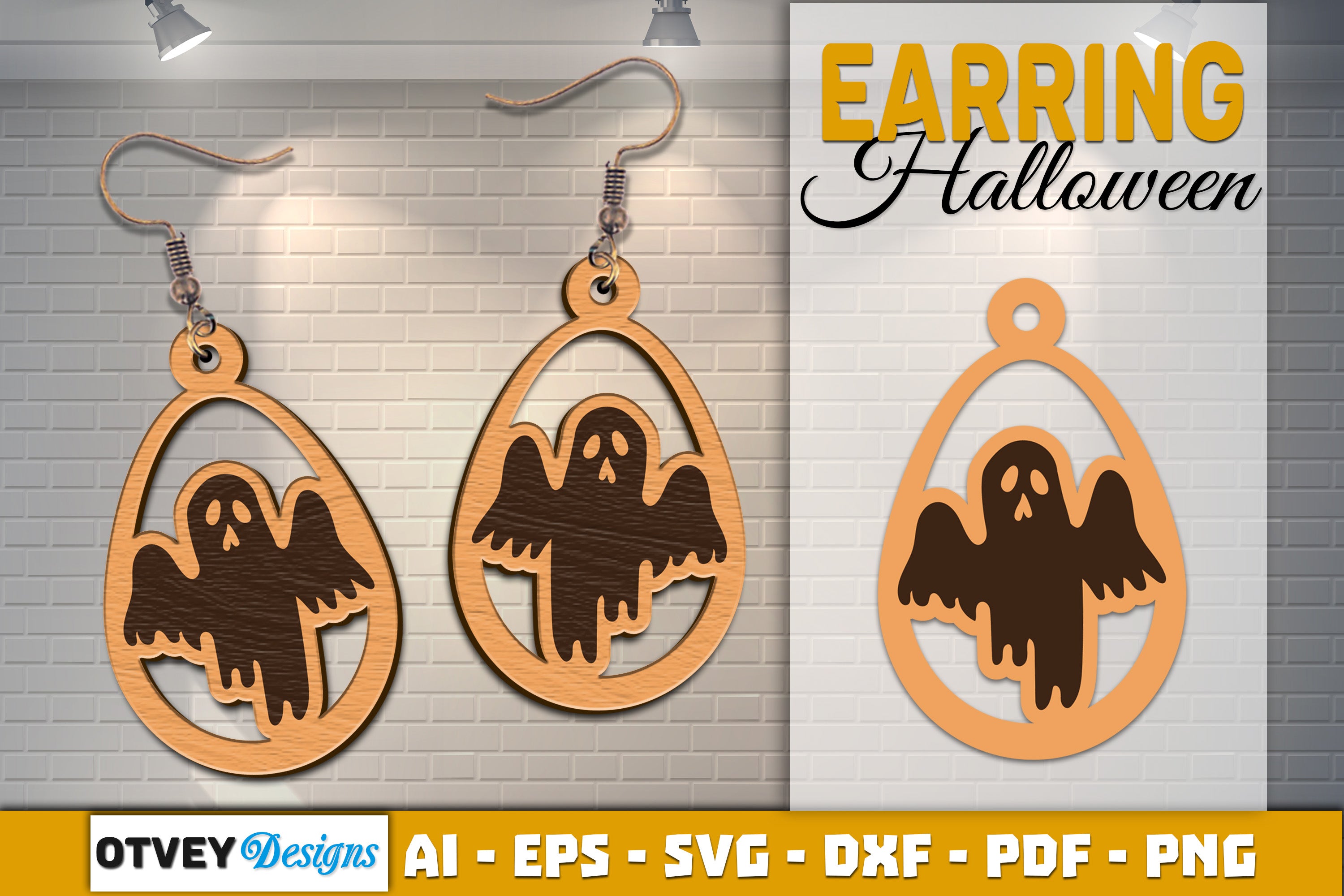 Earring Halloween Lasercut SVG Bundle