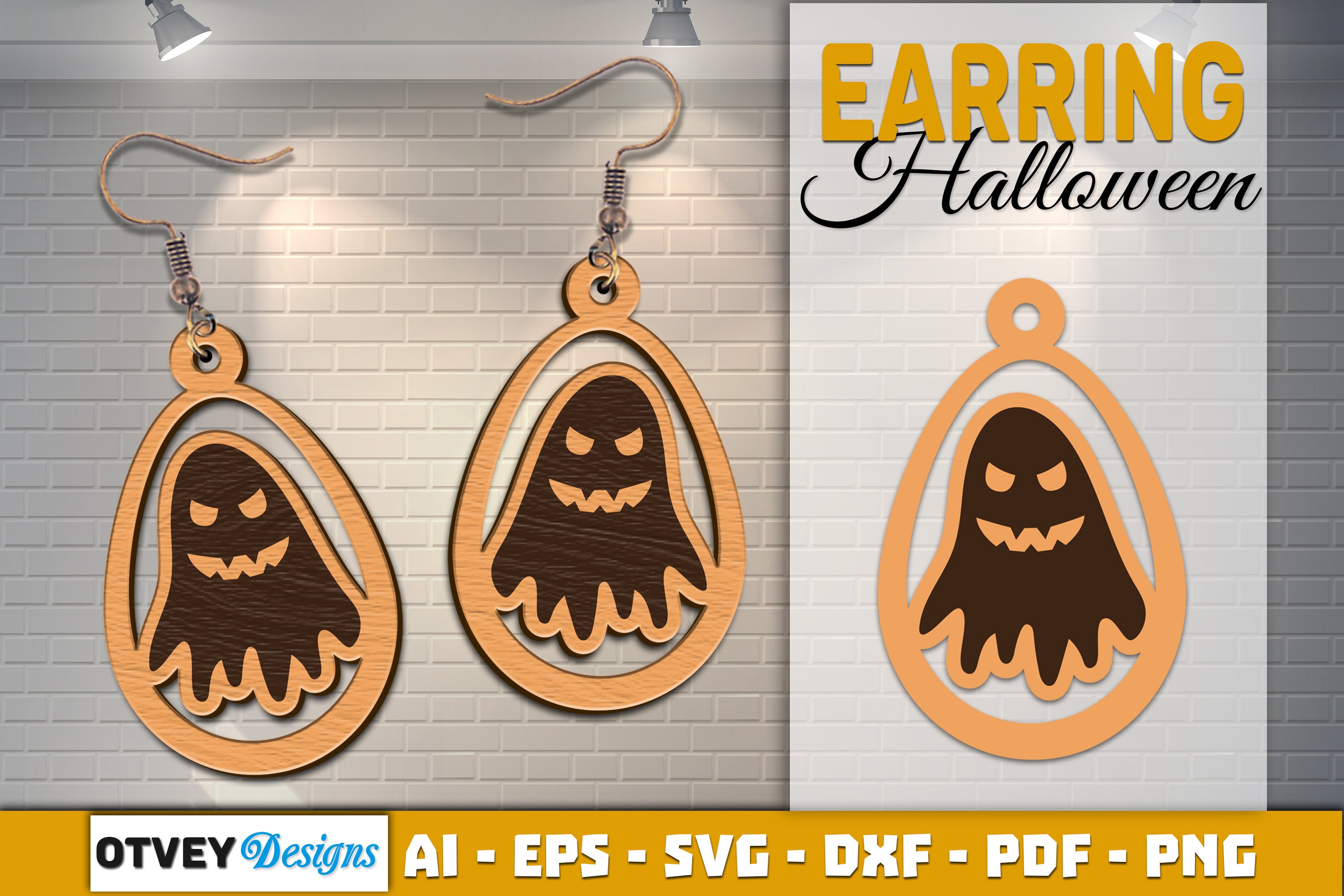 Earring Halloween Lasercut SVG Bundle