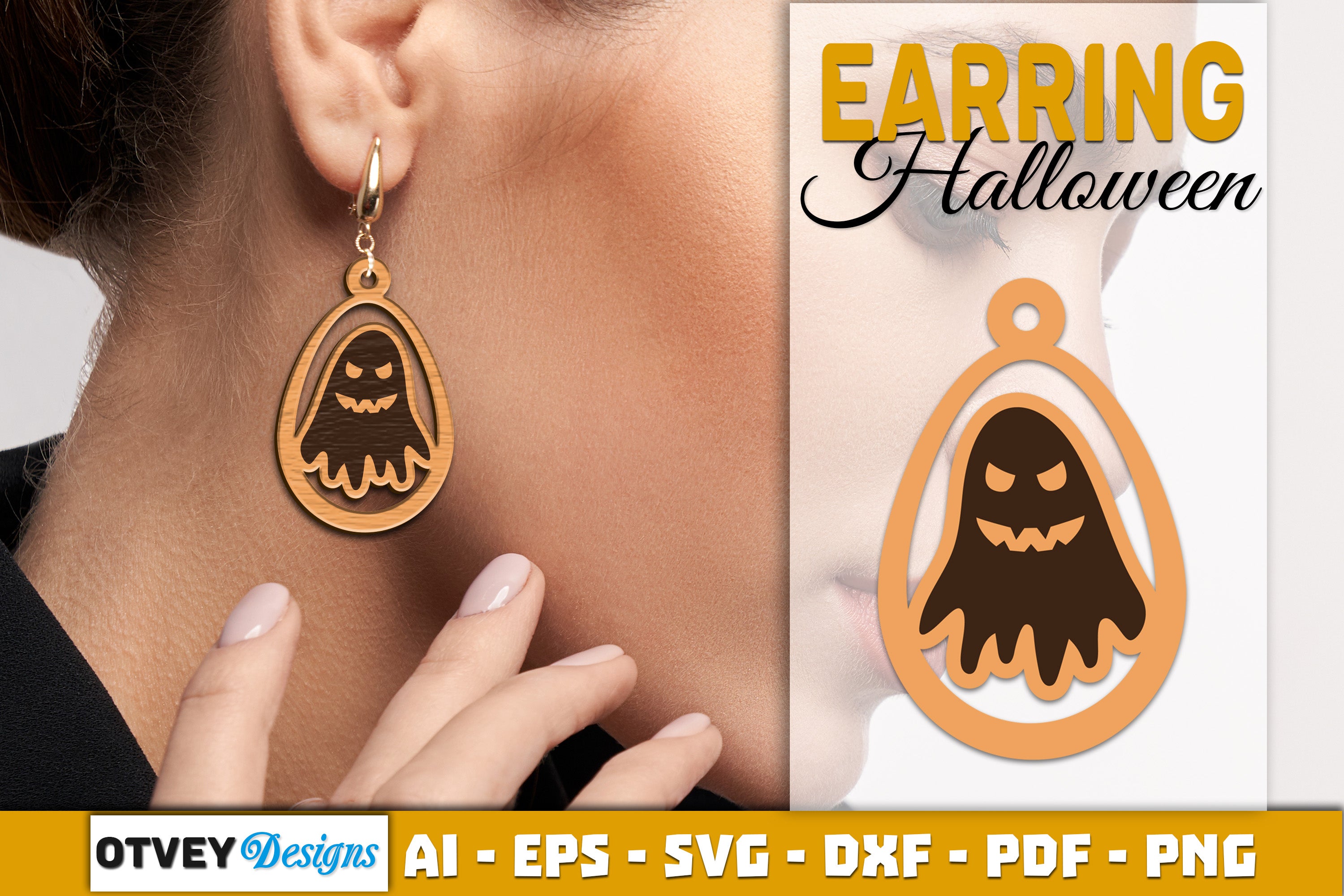 Earring Halloween Lasercut SVG Bundle
