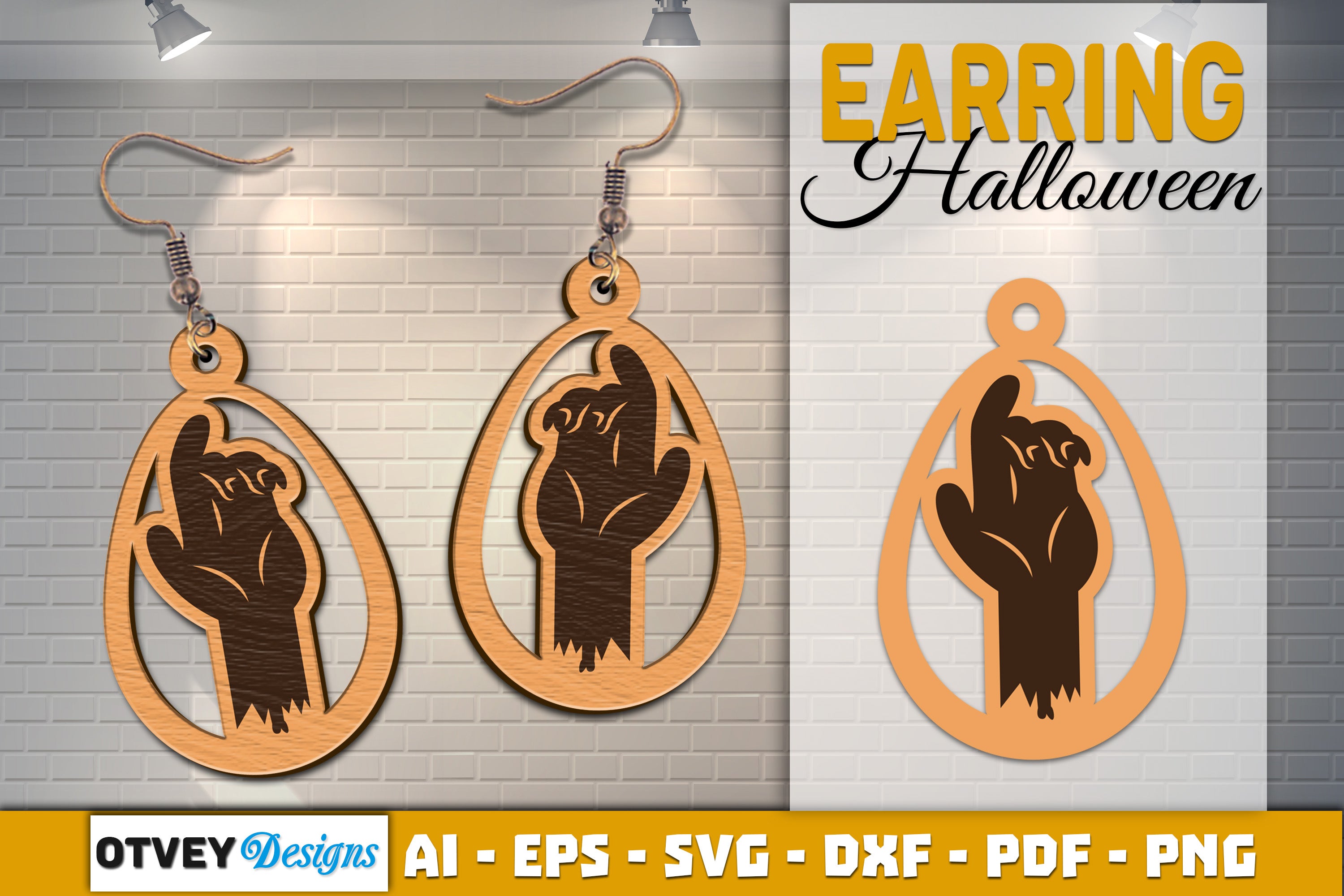 Earring Halloween Lasercut SVG Bundle