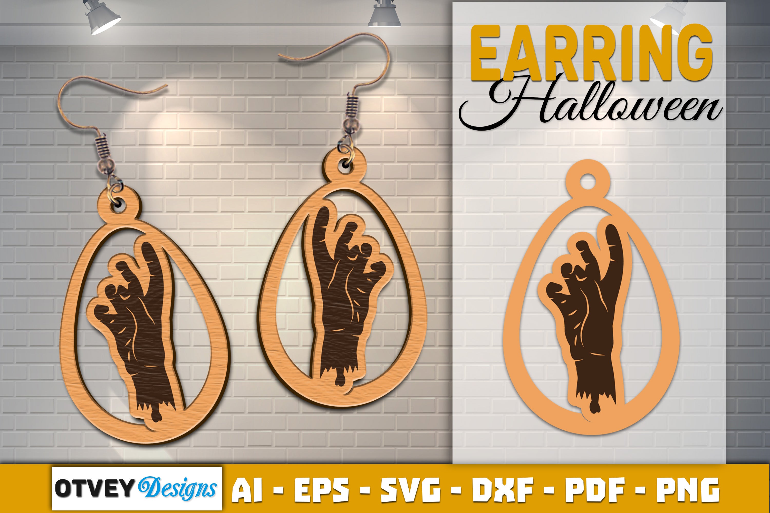 Earring Halloween Lasercut SVG Bundle