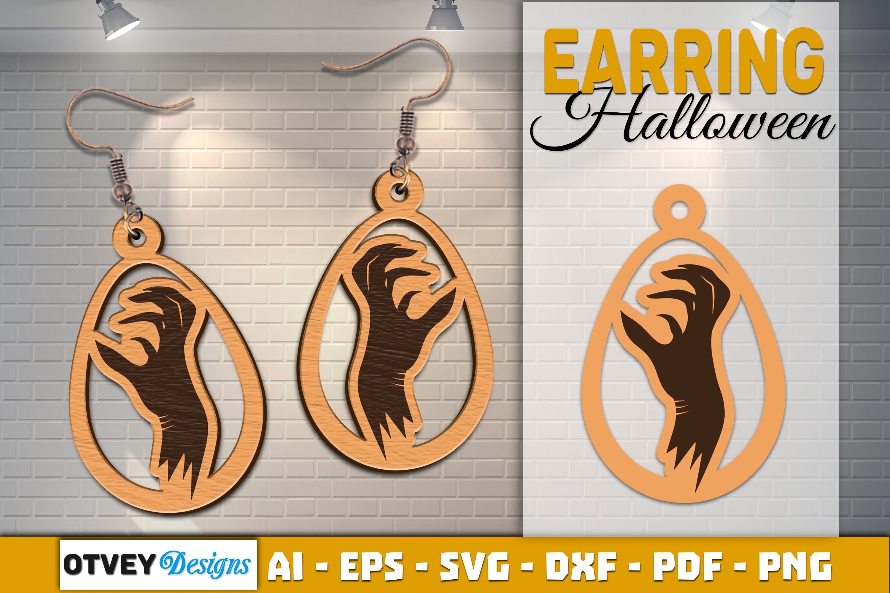 Earring Halloween Lasercut SVG Bundle