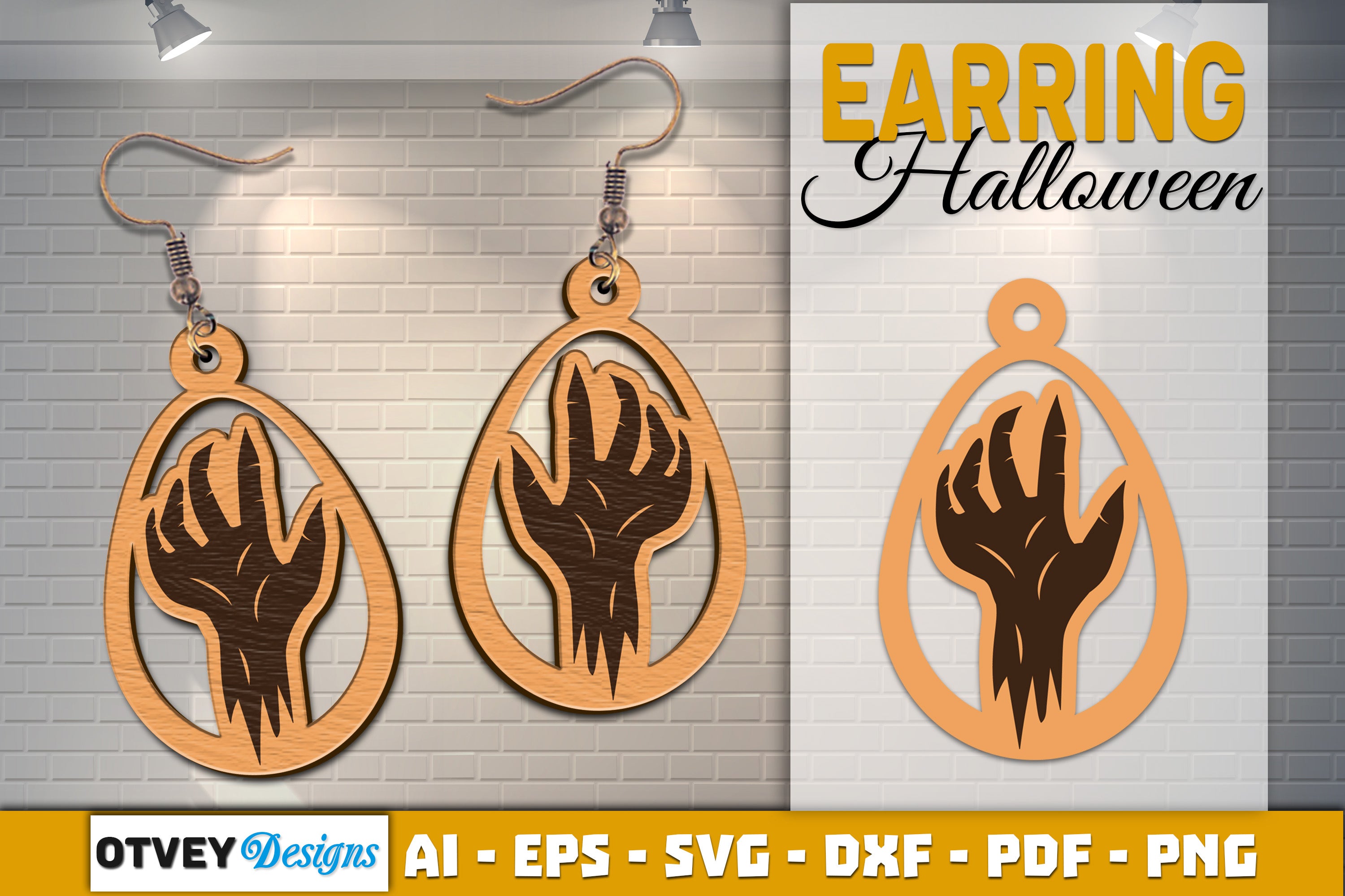 Earring Halloween Lasercut SVG Bundle