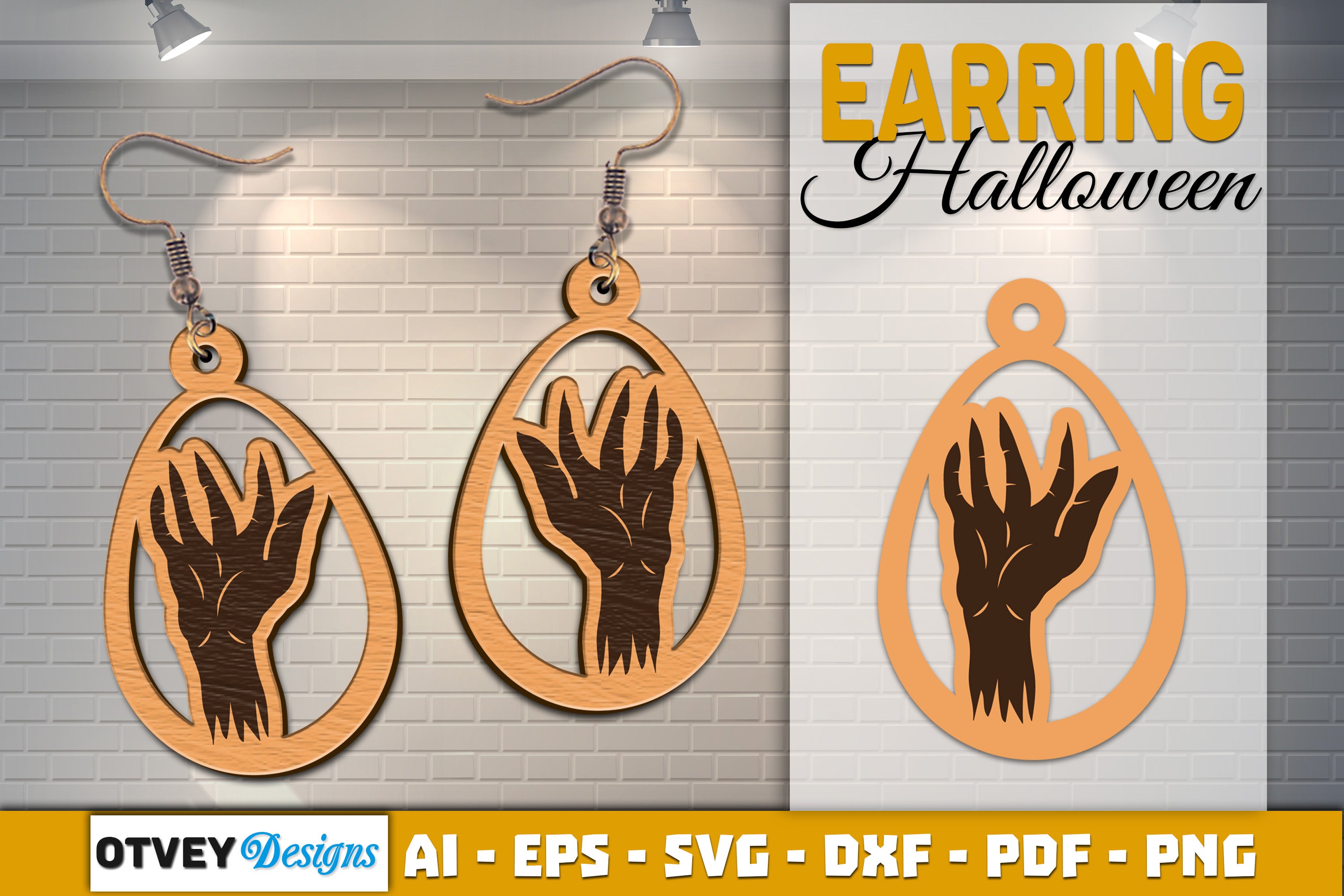 Earring Halloween Lasercut SVG Bundle