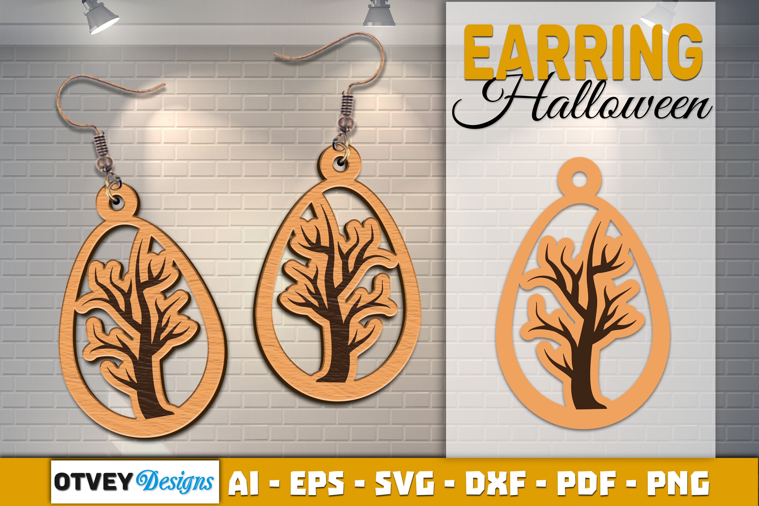 Earring Halloween Lasercut SVG Bundle