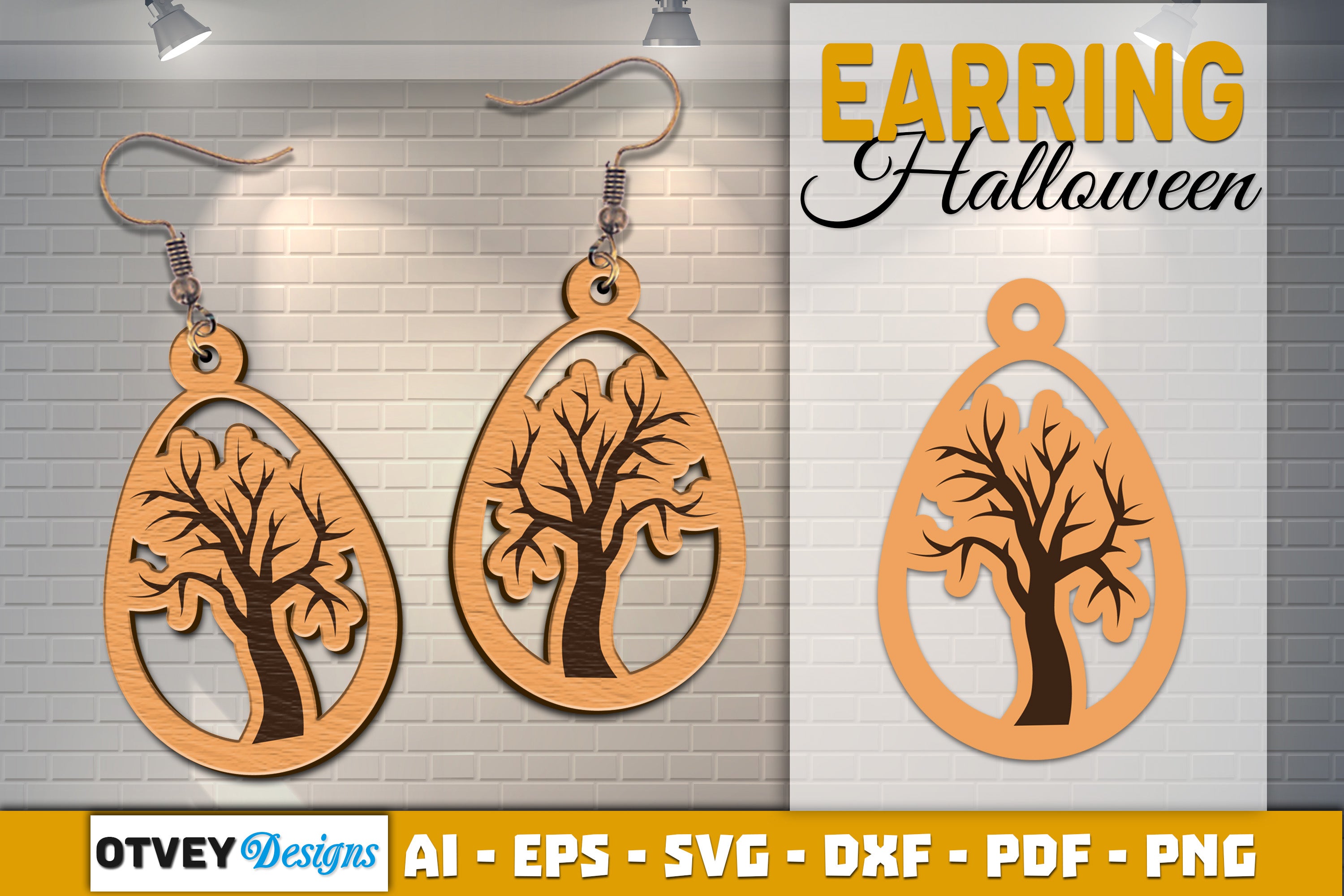 Earring Halloween Lasercut SVG Bundle