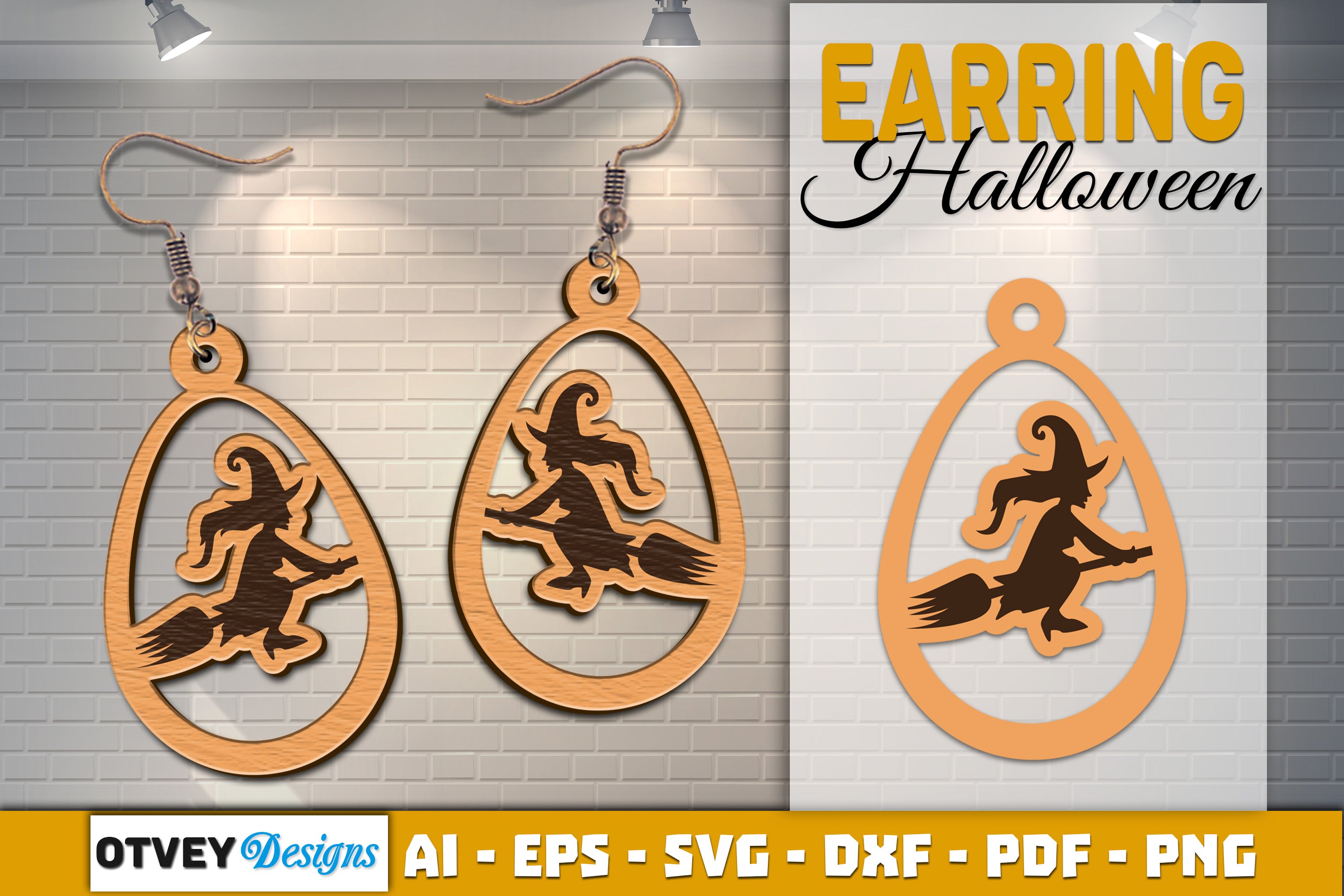 Earring Halloween Lasercut SVG Bundle