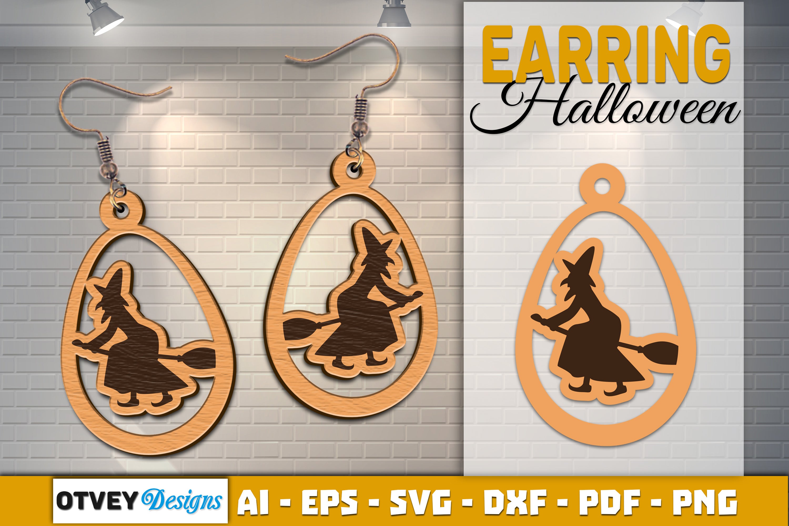 Earring Halloween Lasercut SVG Bundle