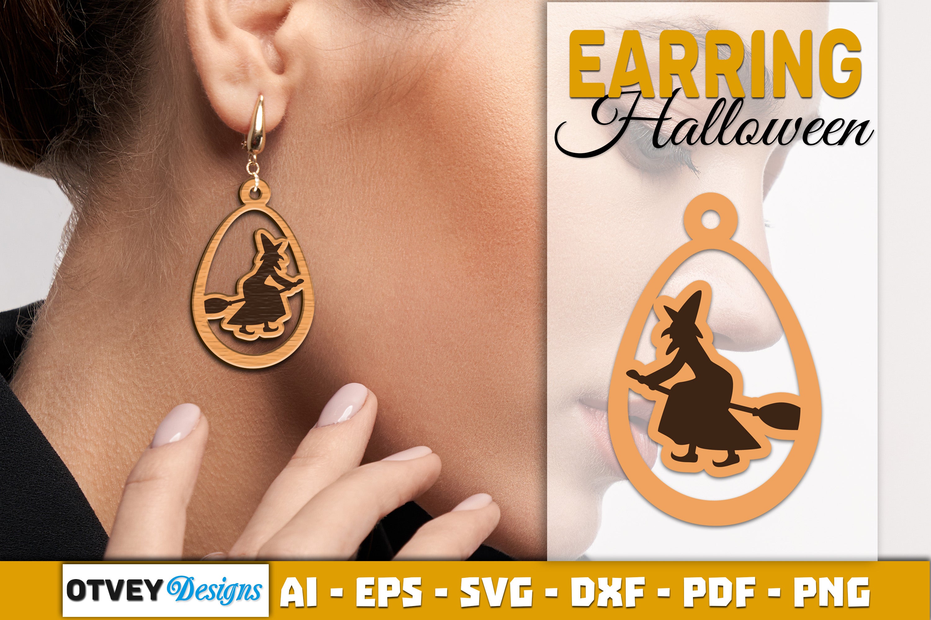 Earring Halloween Lasercut SVG Bundle