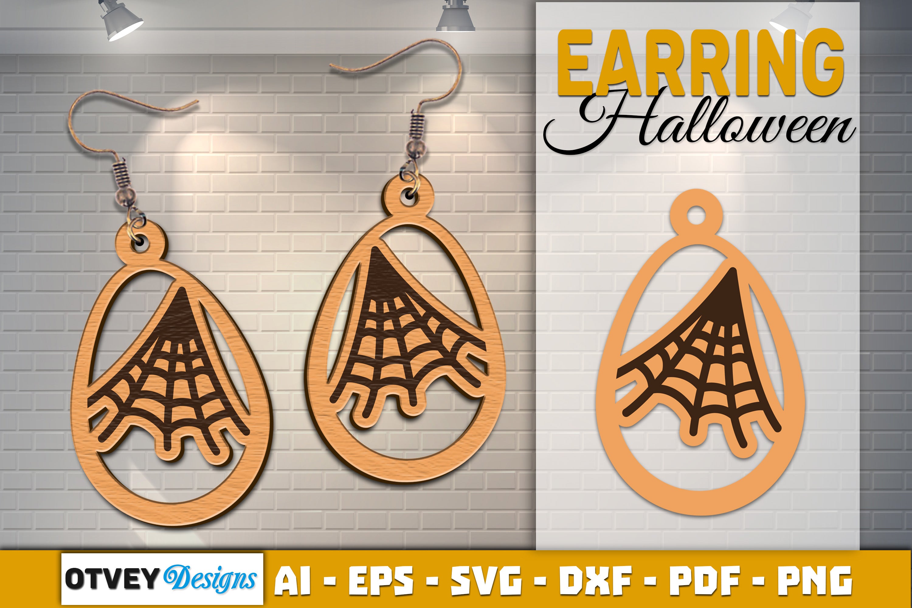 Earring Halloween Lasercut SVG Bundle