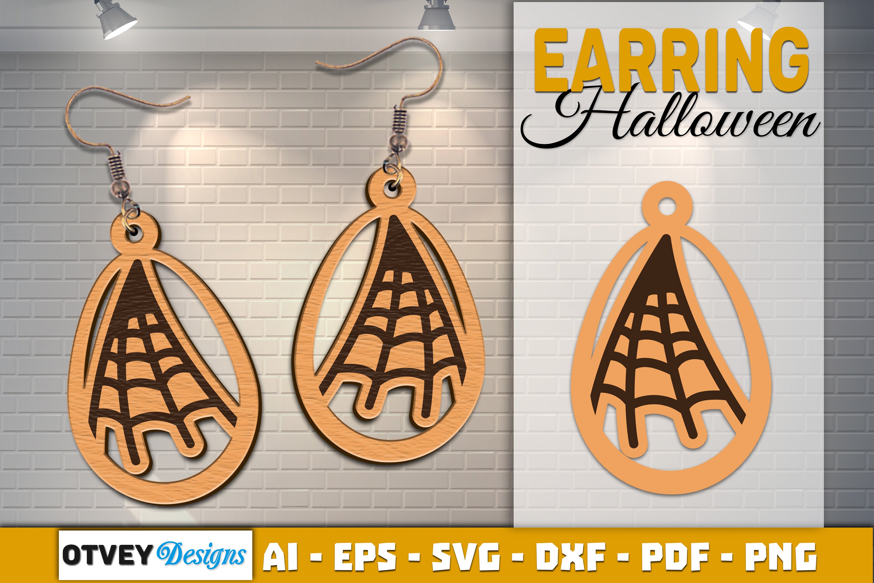 Earring Halloween Lasercut SVG Bundle