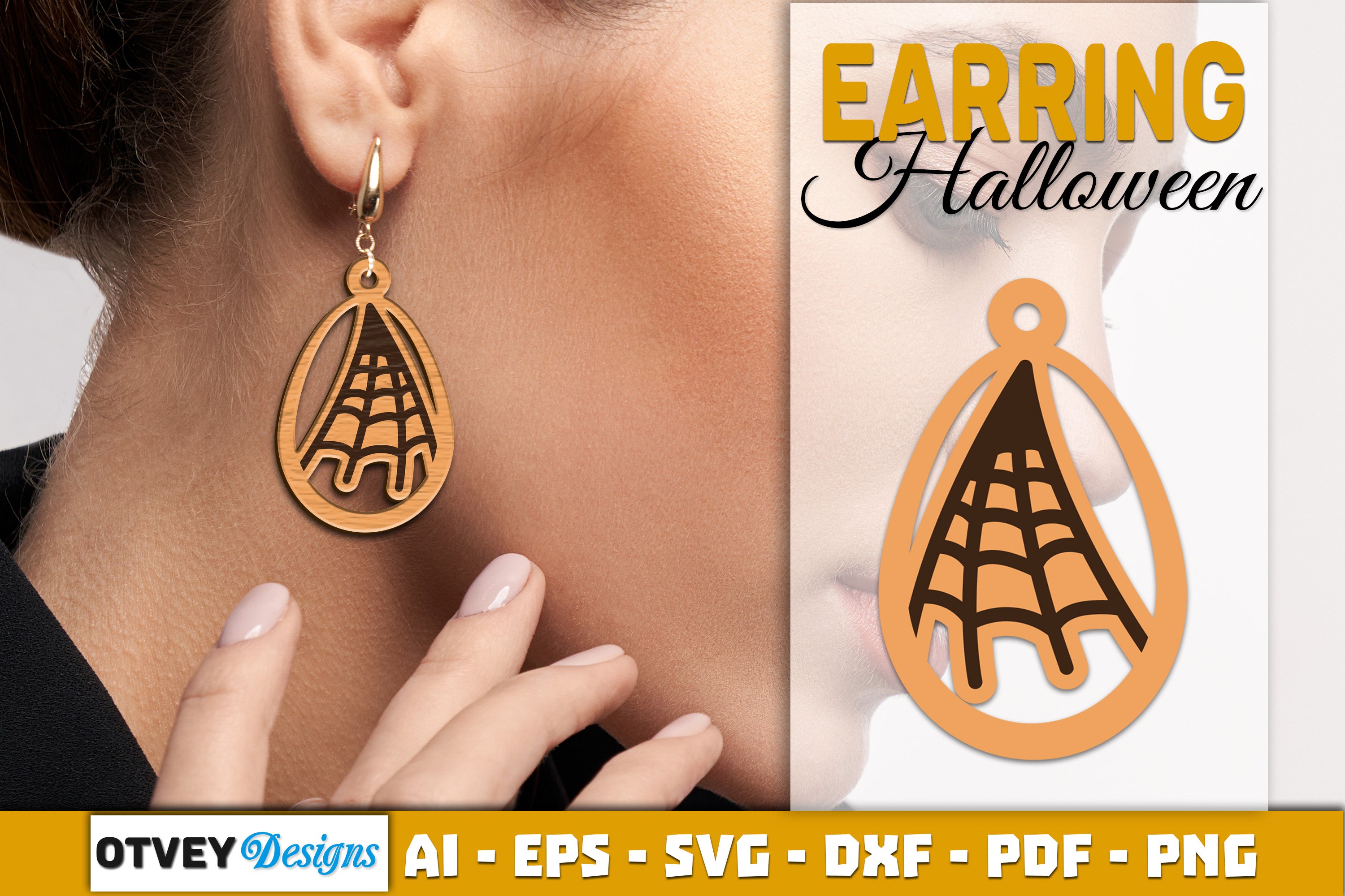 Earring Halloween Lasercut SVG Bundle