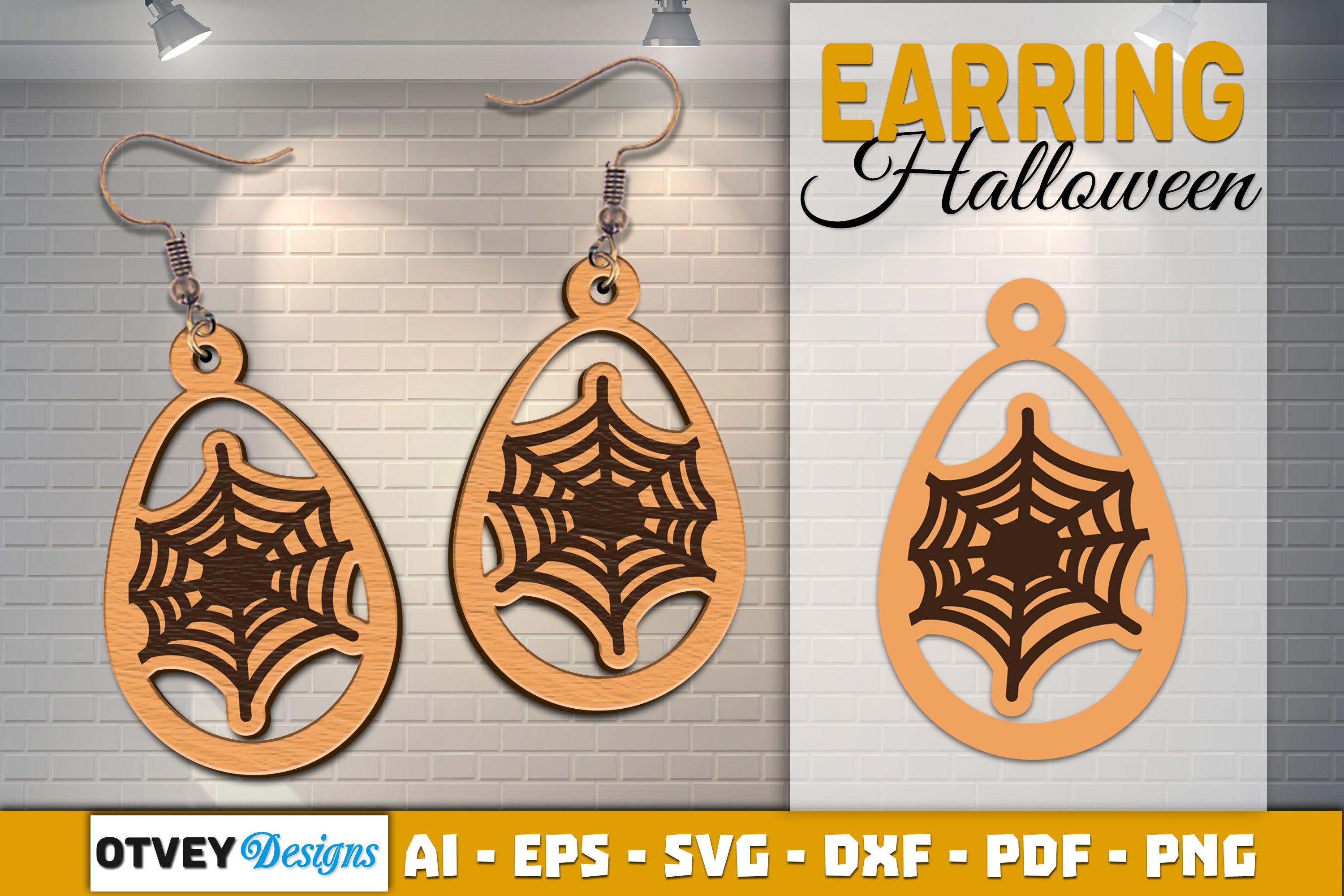 Earring Halloween Lasercut SVG Bundle