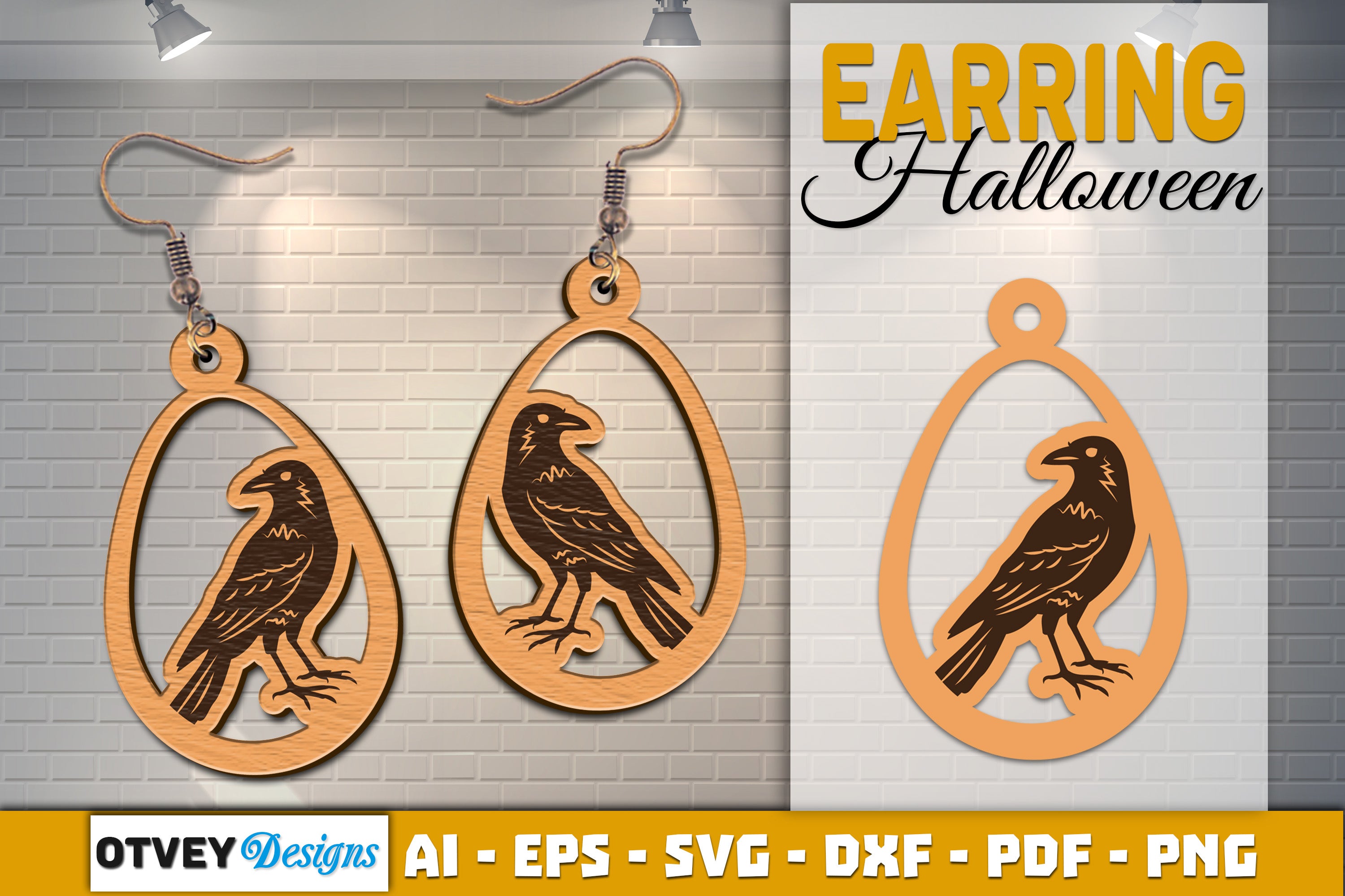 Earring Halloween Lasercut SVG Bundle