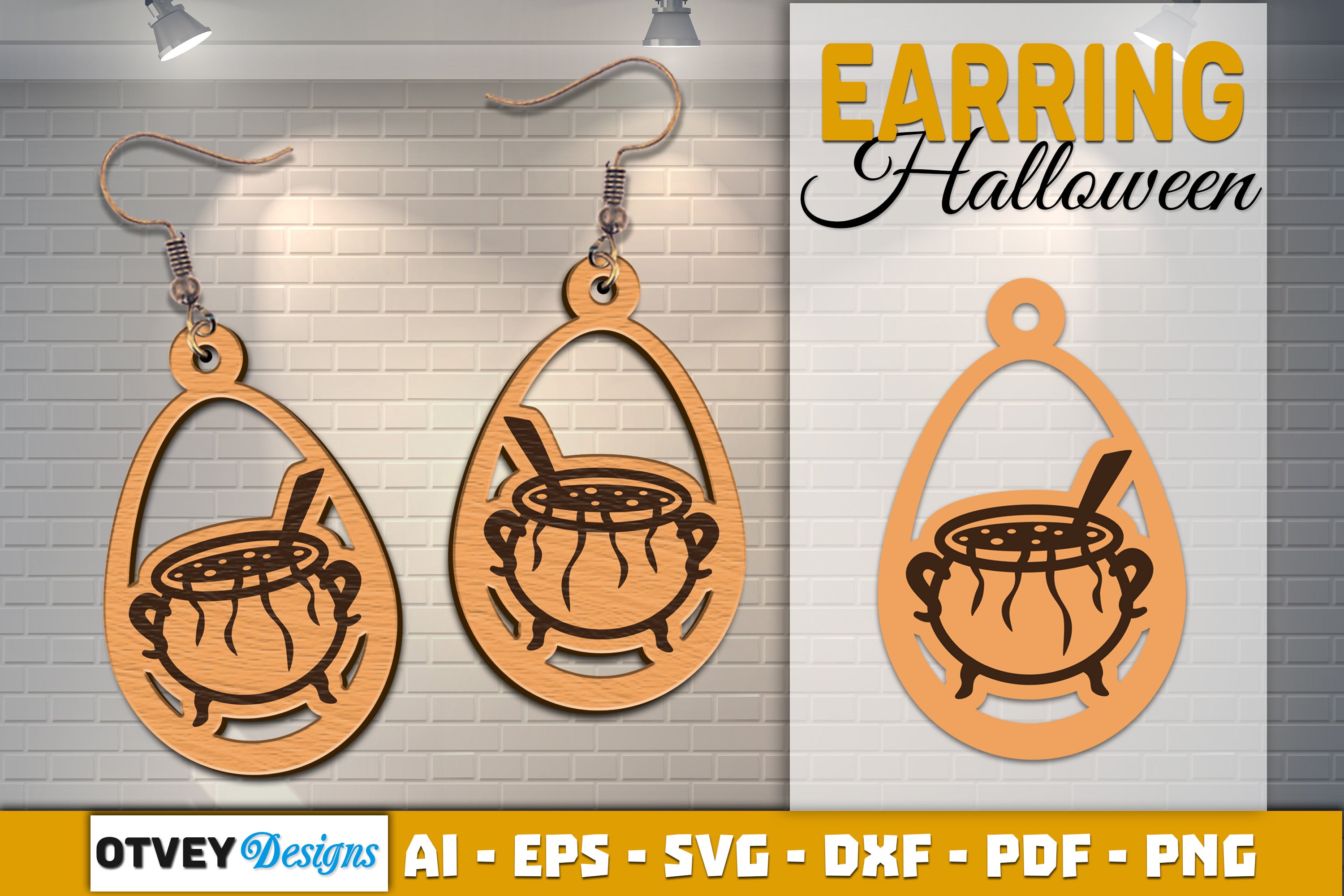 Earring Halloween Lasercut SVG Bundle