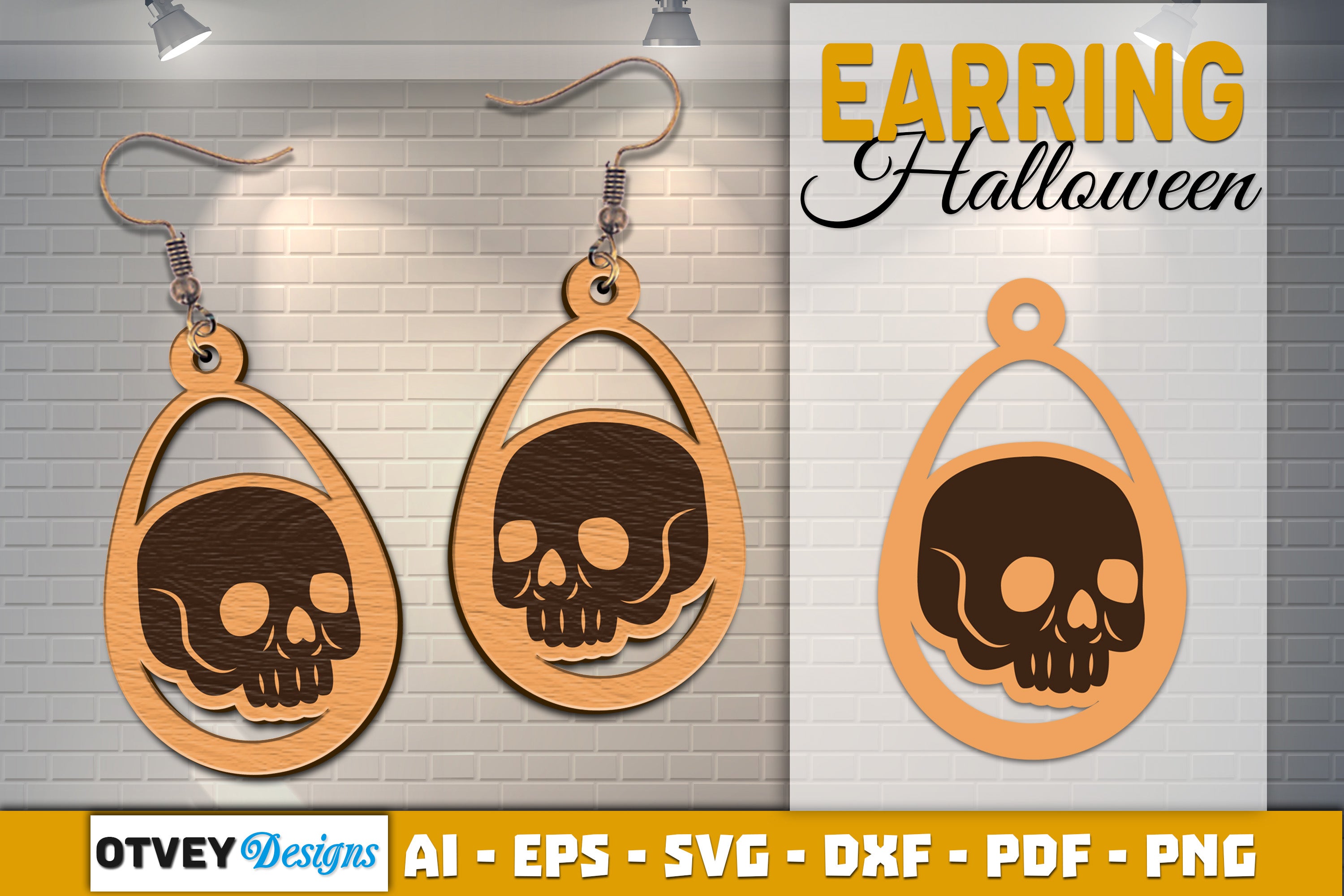 Earring Halloween Lasercut SVG Bundle