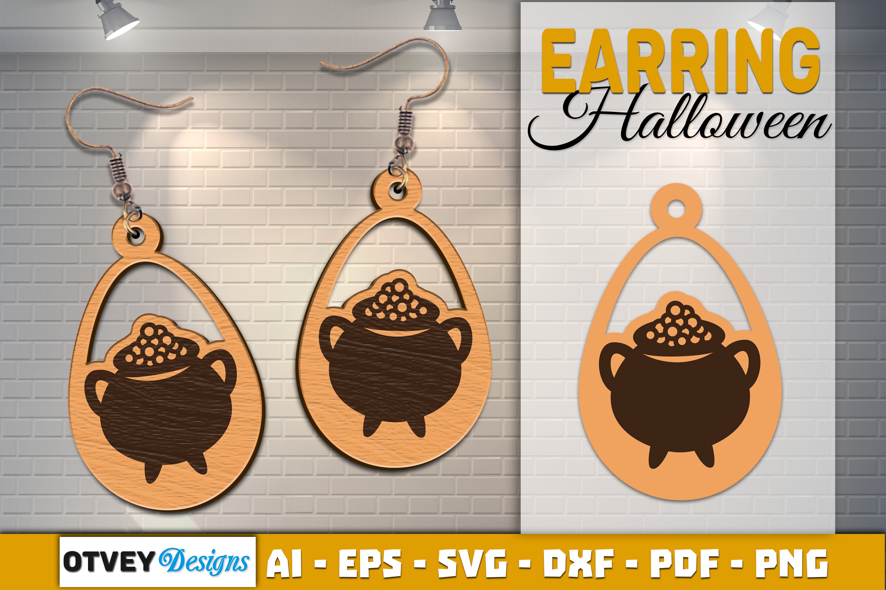 Earring Halloween Lasercut SVG Bundle