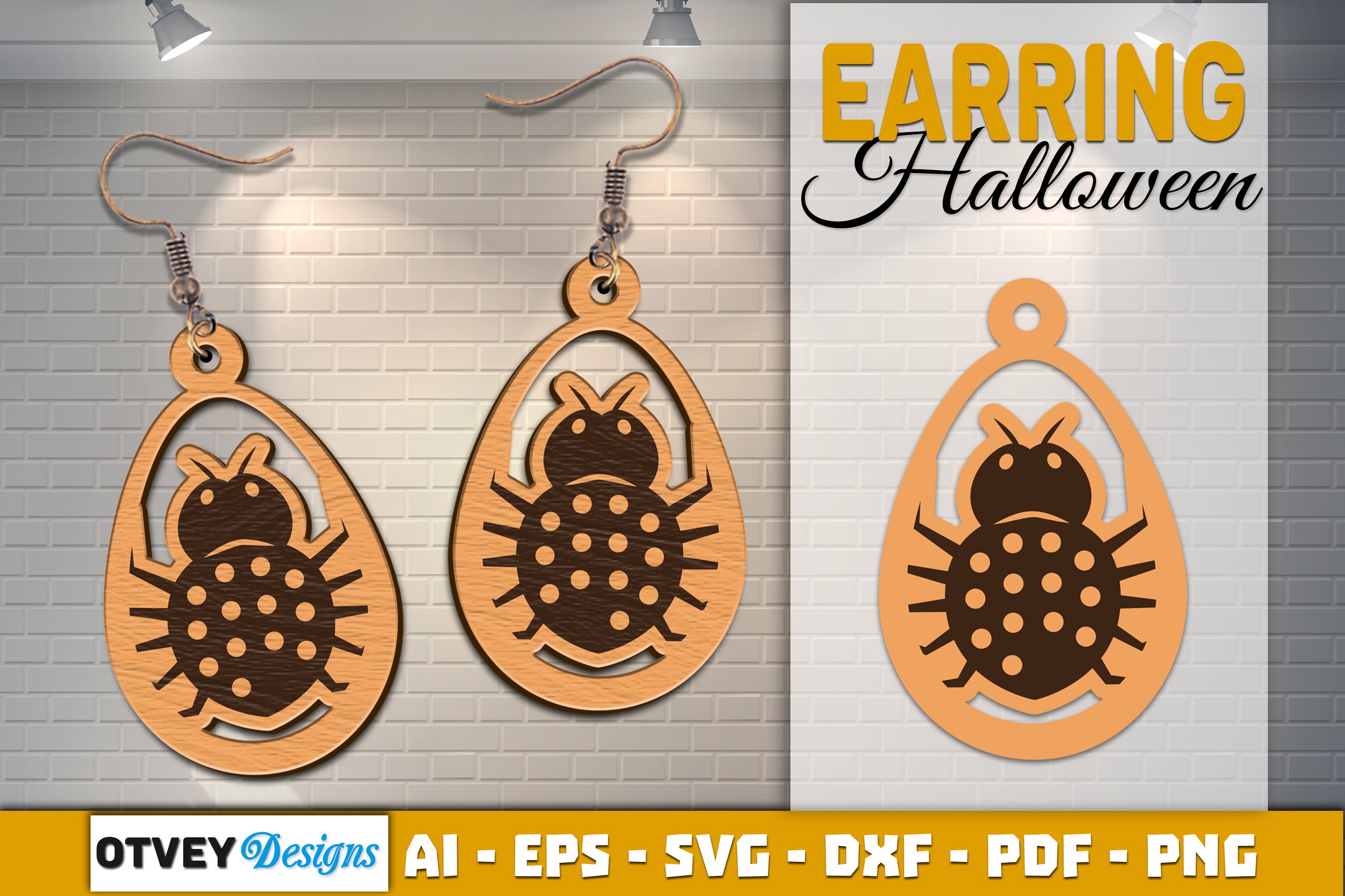 Earring Halloween Lasercut SVG Bundle