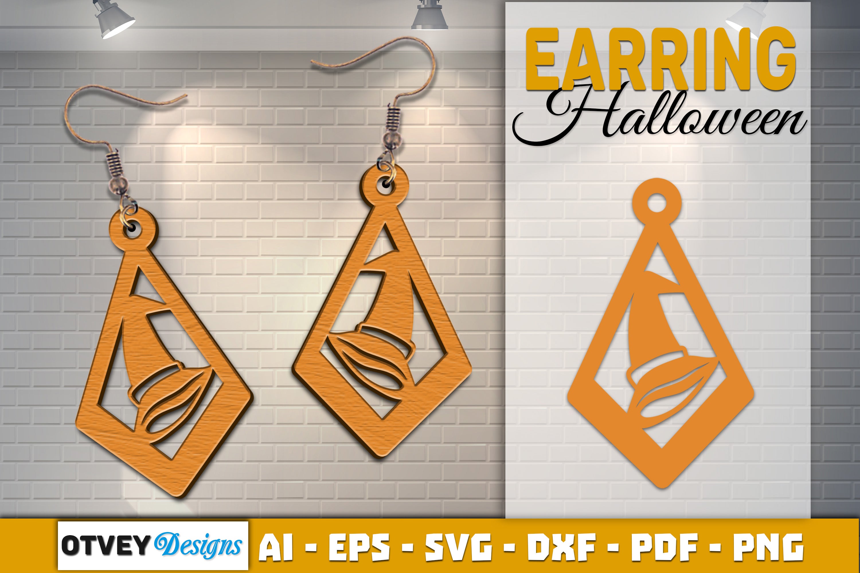 Earring Halloween Lasercut SVG Bundle