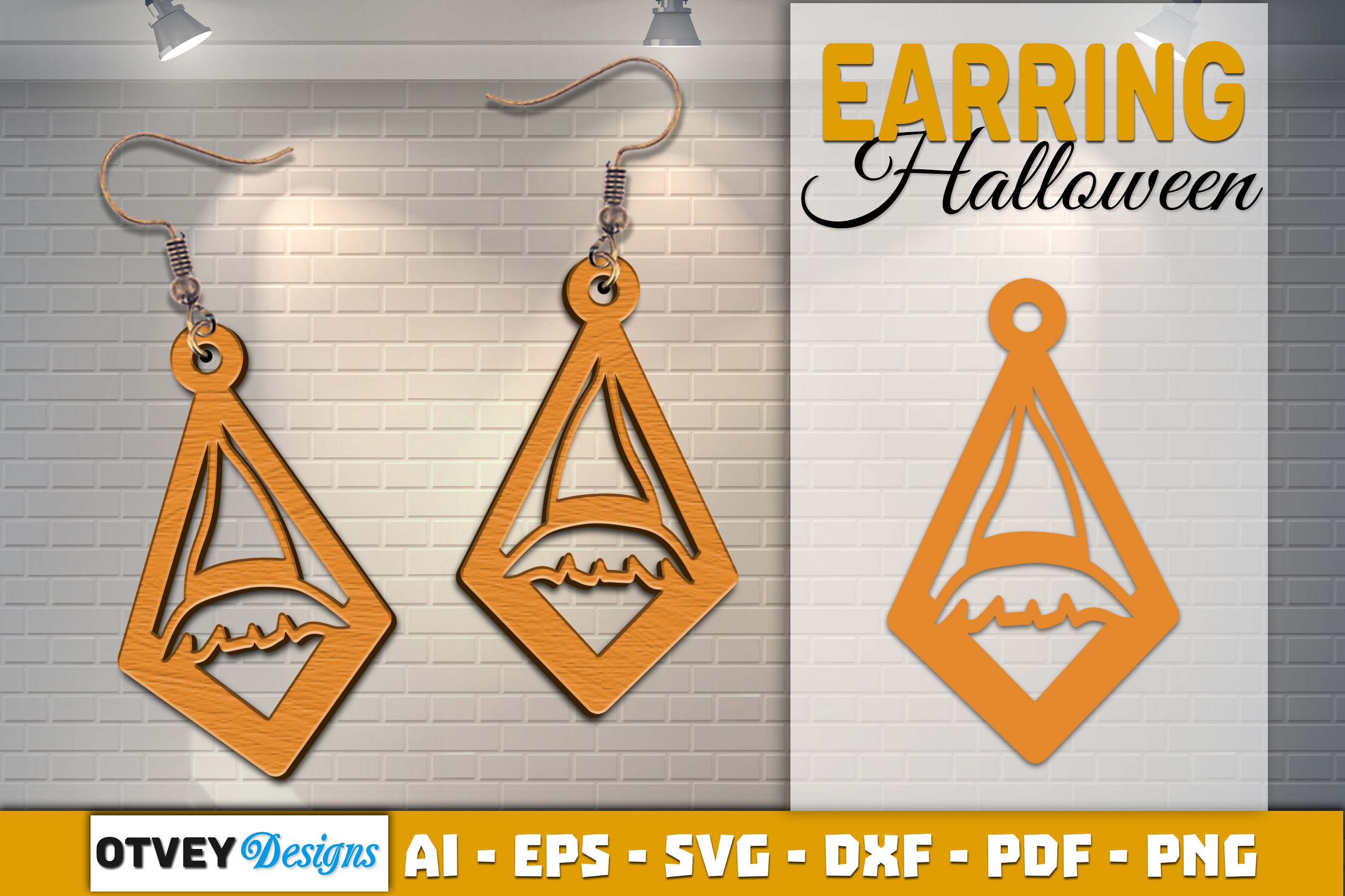 Earring Halloween Lasercut SVG Bundle