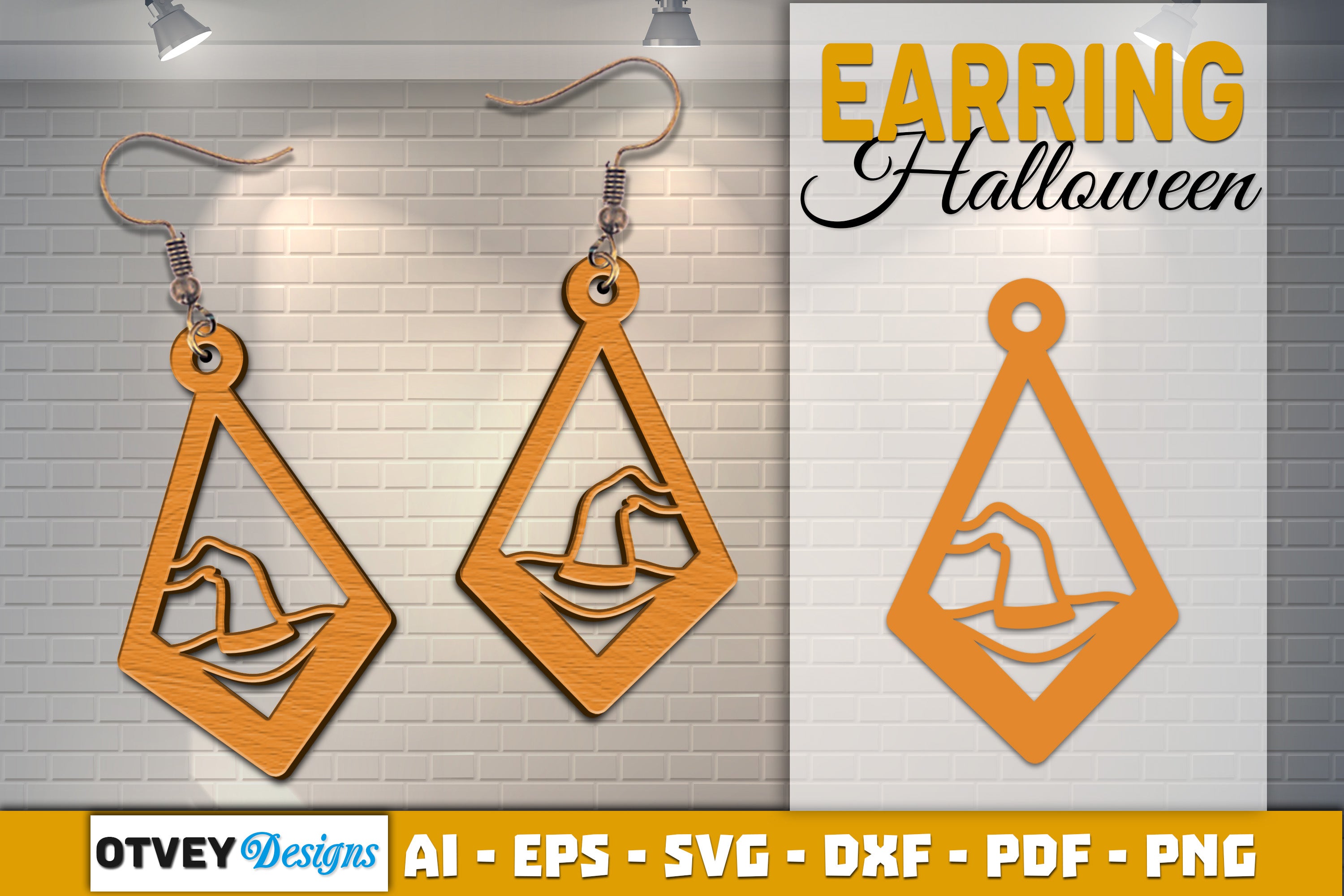 Earring Halloween Lasercut SVG Bundle