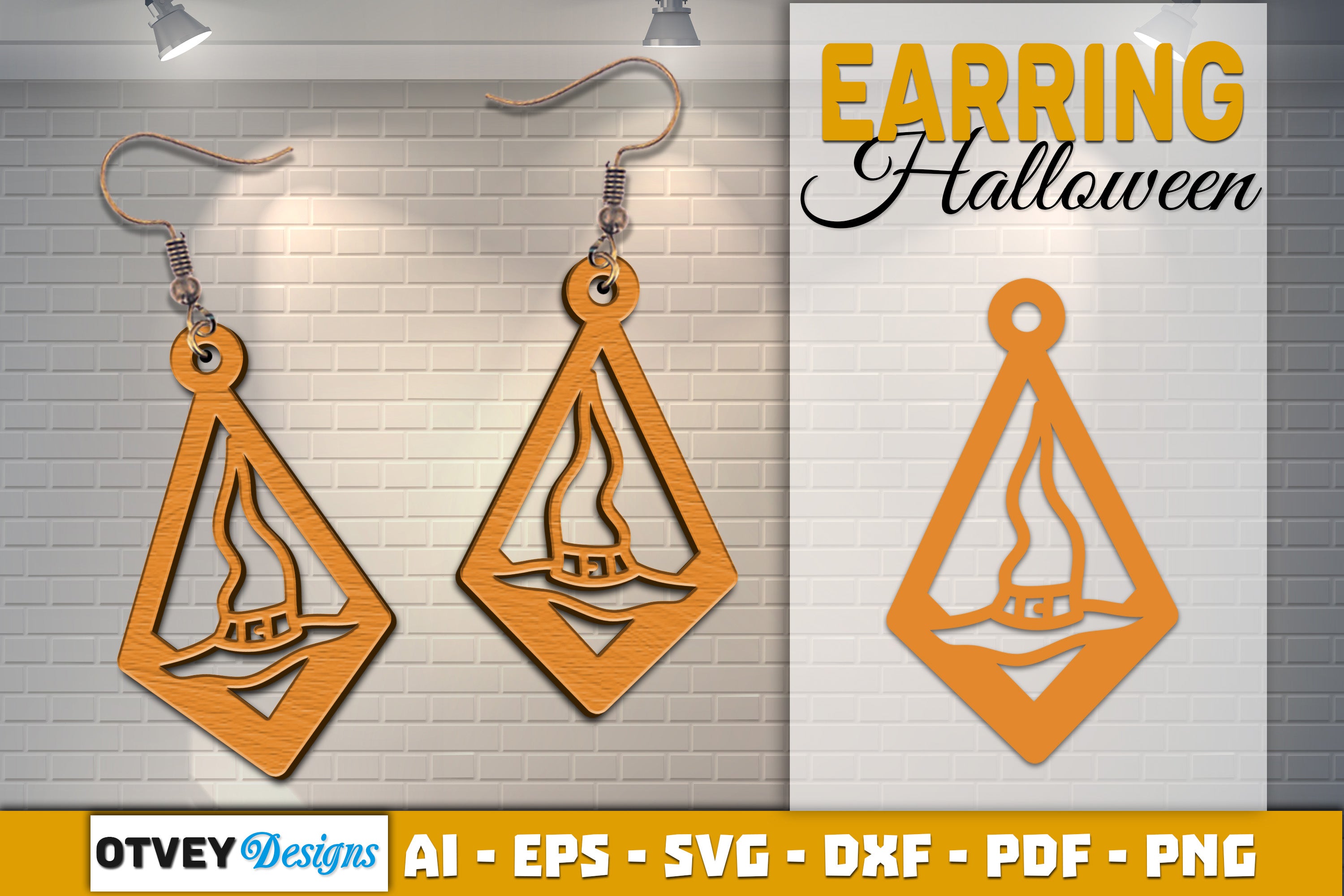 Earring Halloween Lasercut SVG Bundle