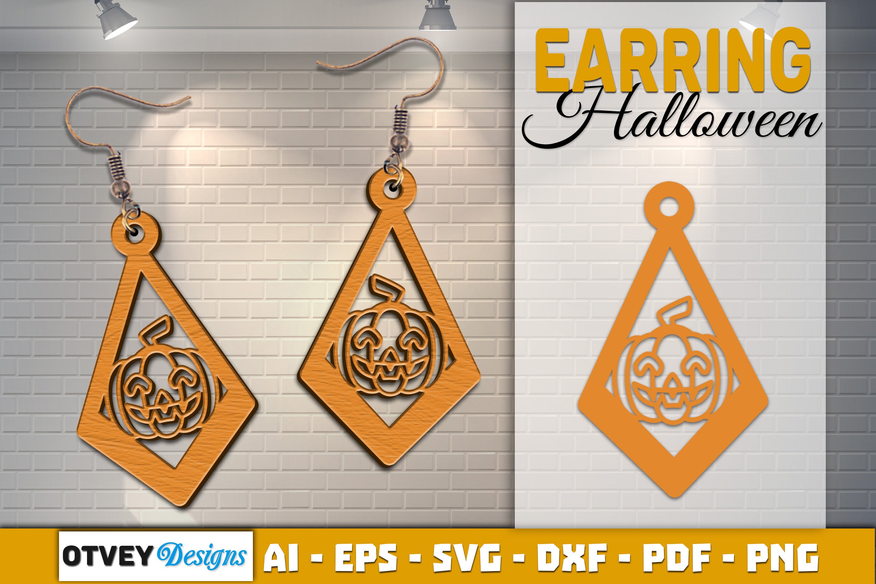 Earring Halloween Lasercut SVG Bundle