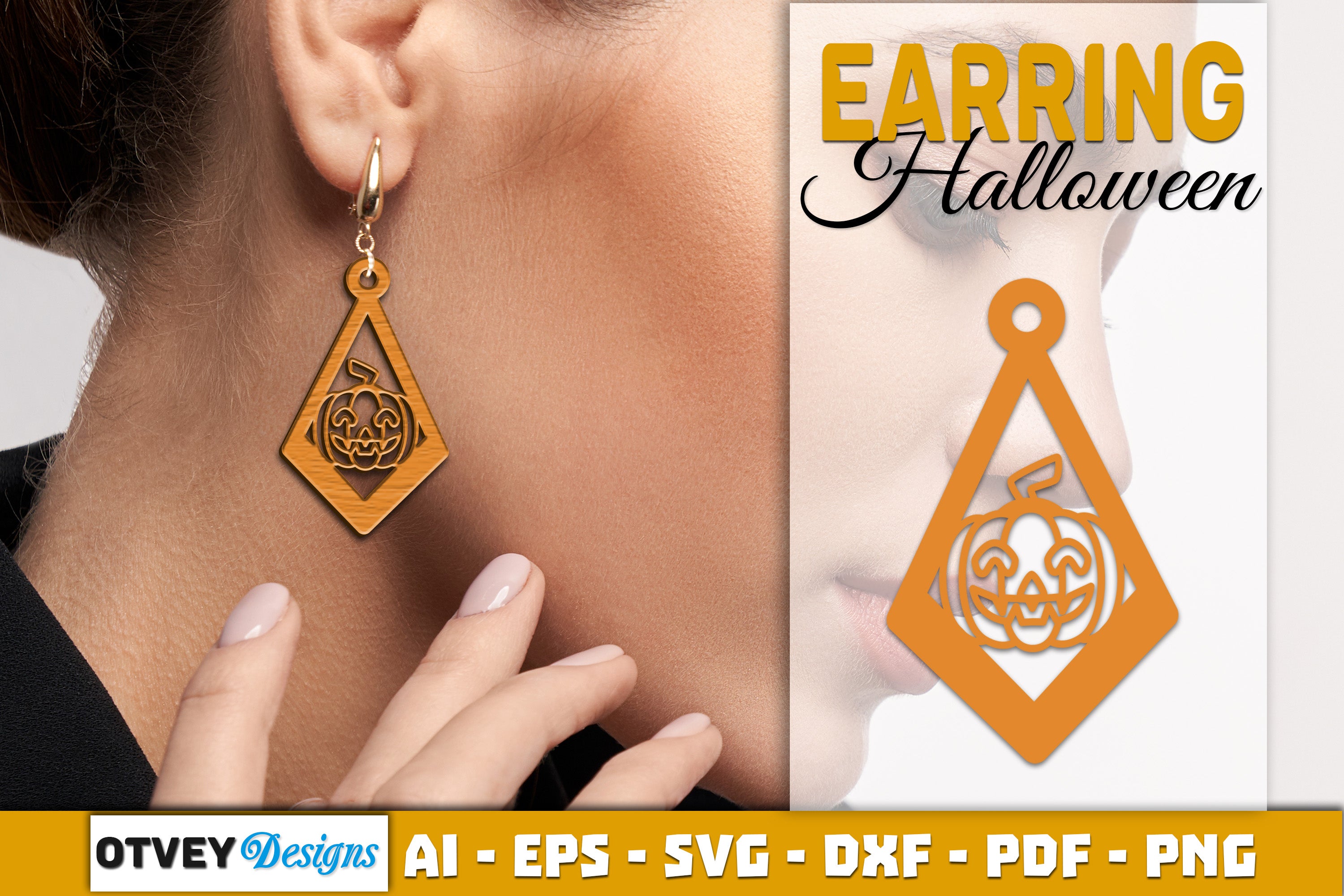 Earring Halloween Lasercut SVG Bundle