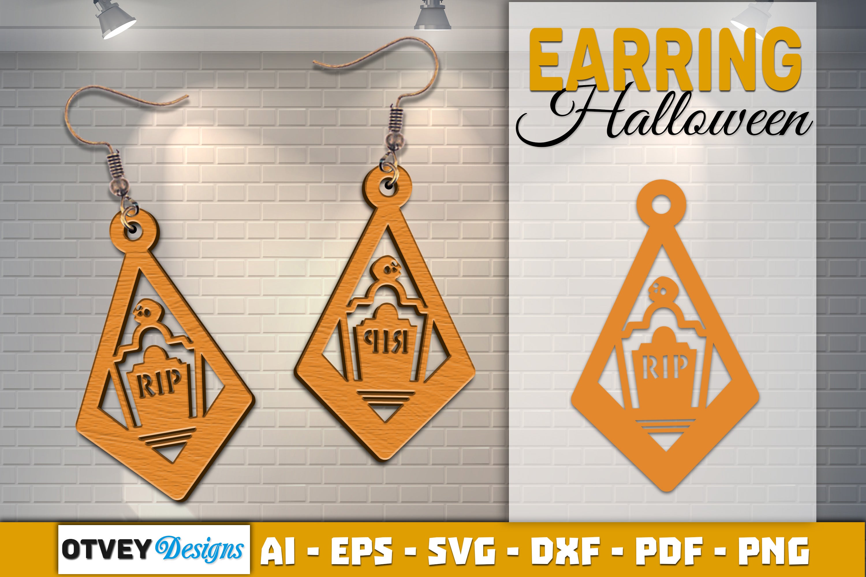 Earring Halloween Lasercut SVG Bundle