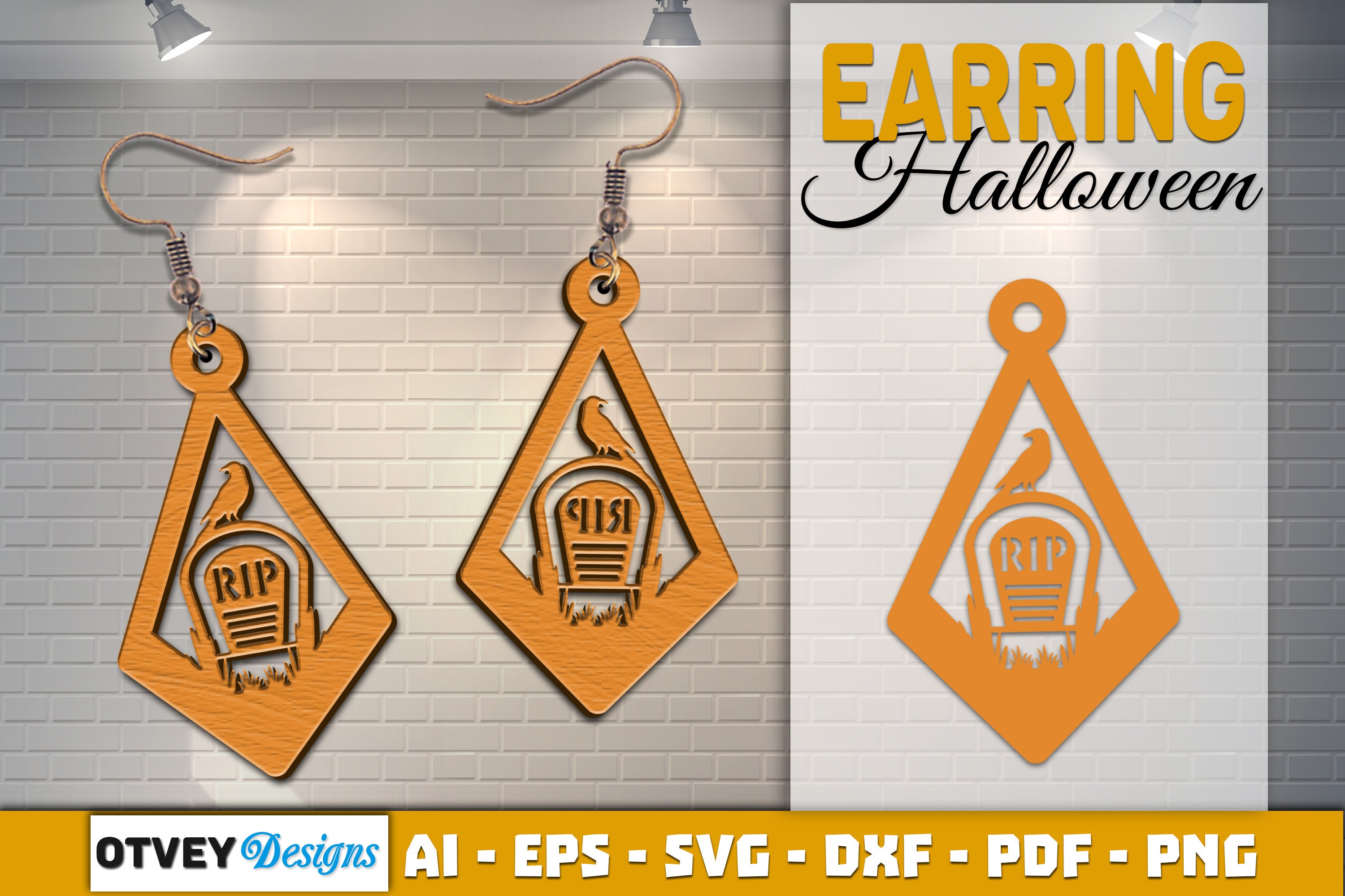 Earring Halloween Lasercut SVG Bundle