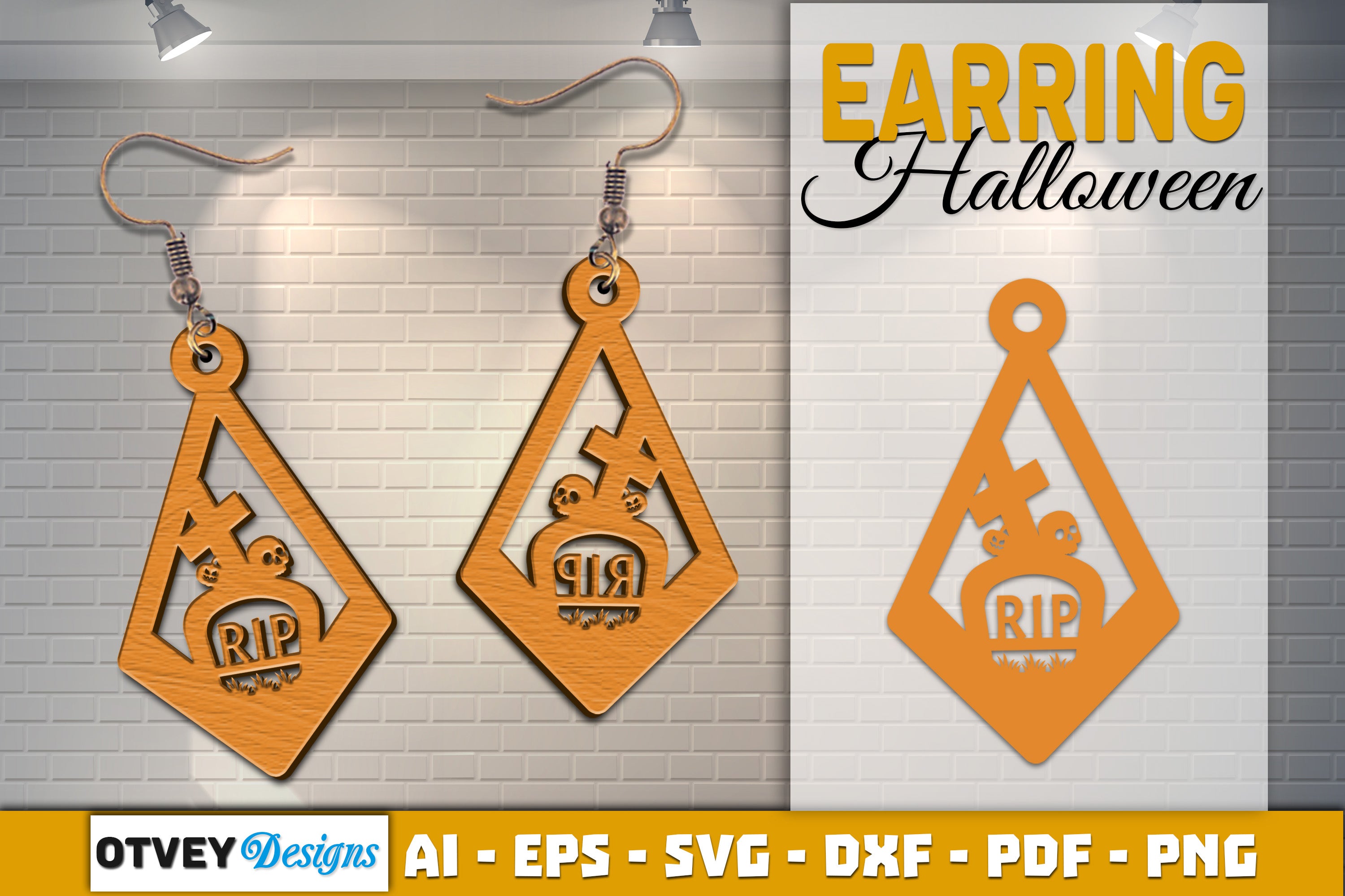 Earring Halloween Lasercut SVG Bundle