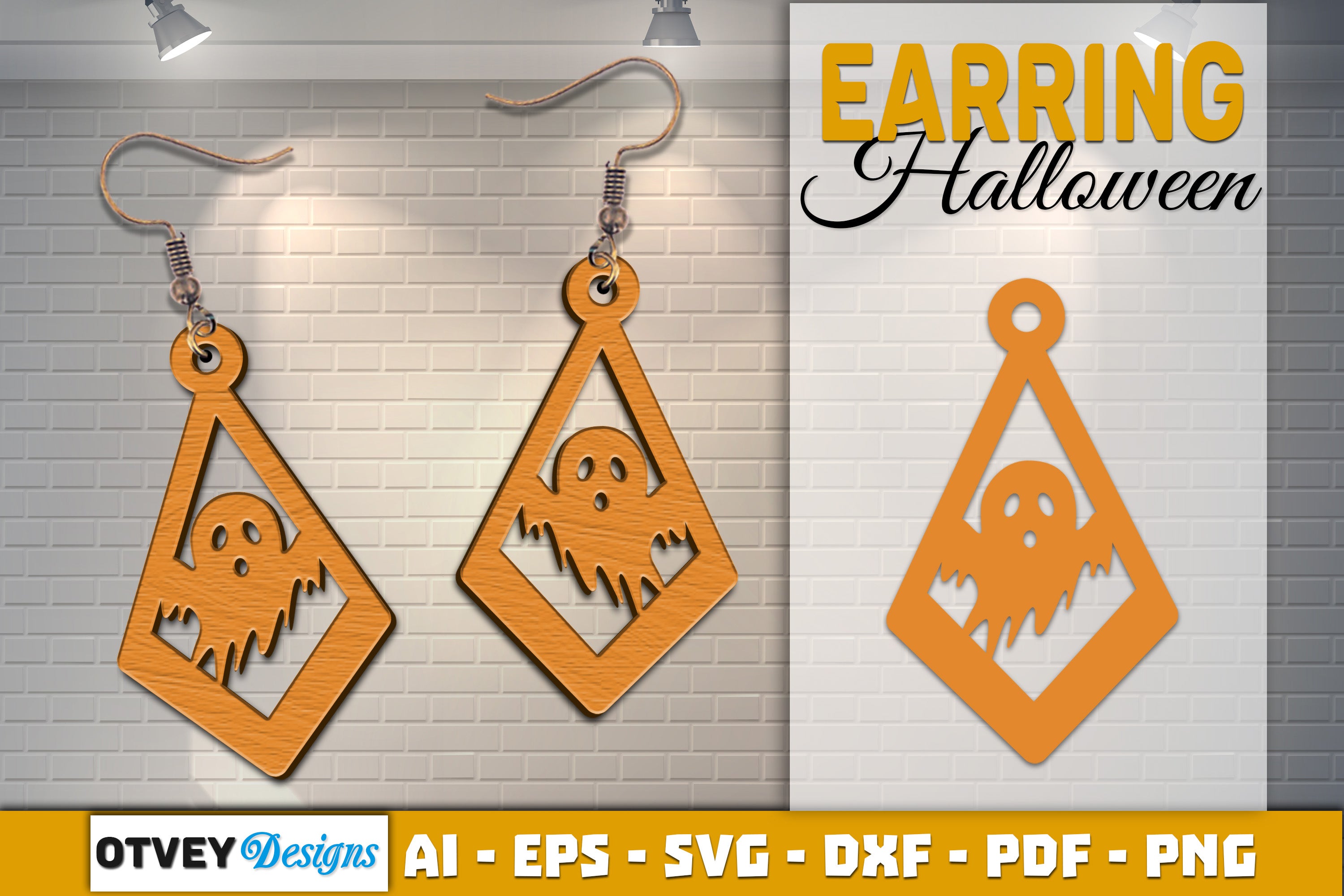 Earring Halloween Lasercut SVG Bundle 81q