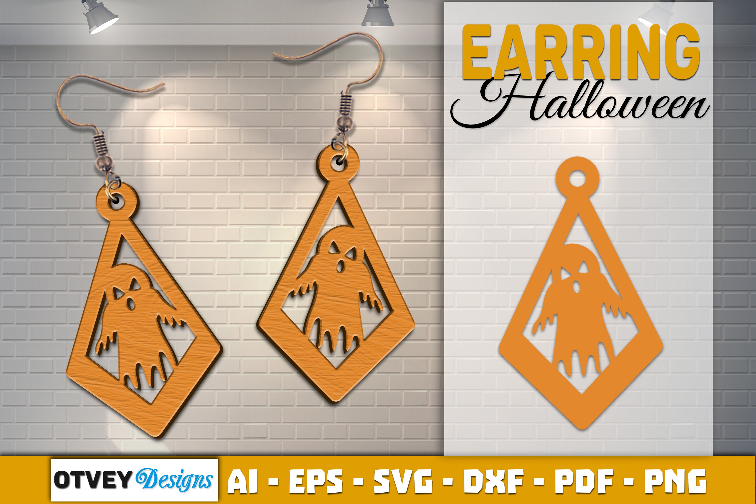 Earring Halloween Lasercut SVG Bundle 82q