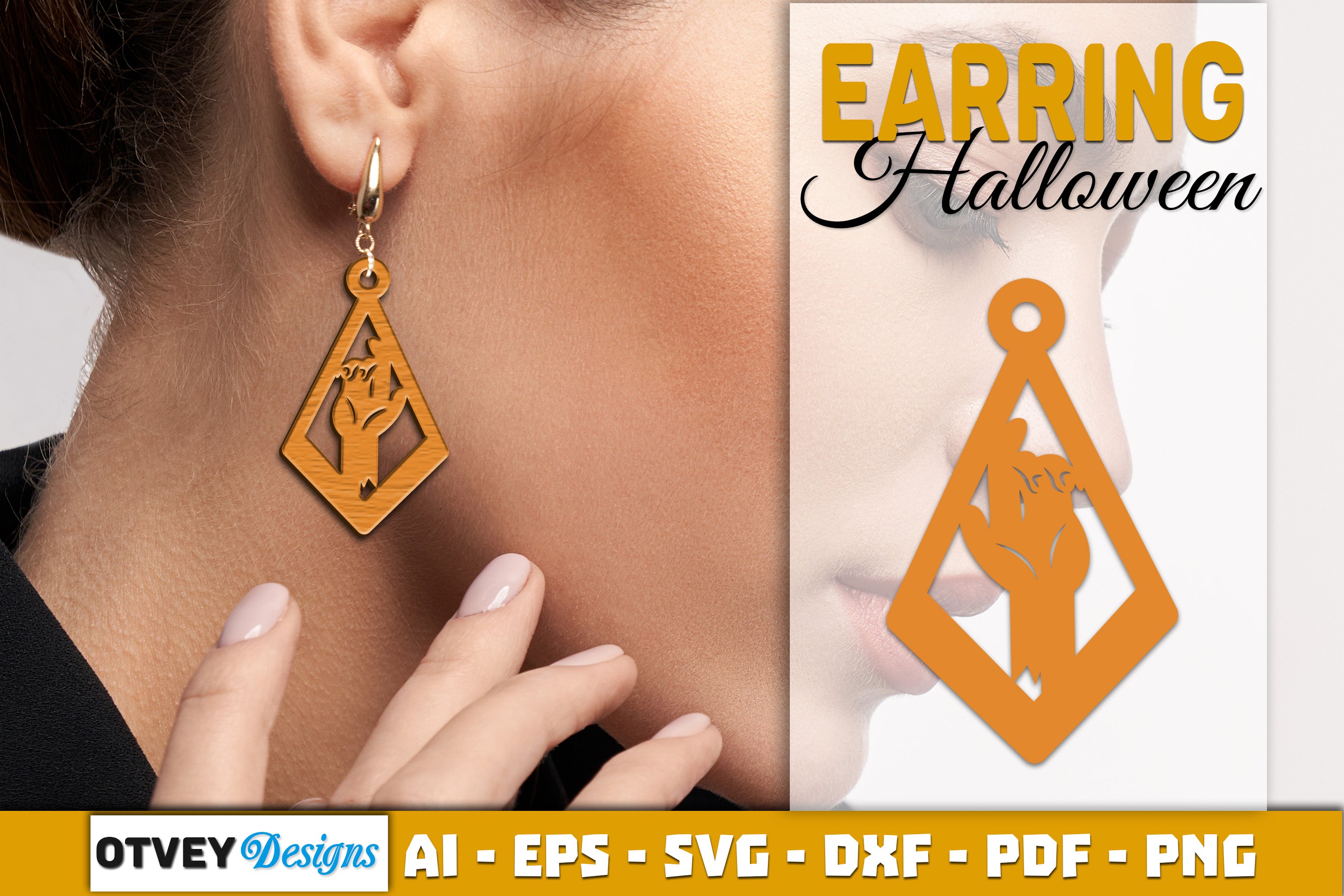 Earring Halloween Lasercut SVG Bundle