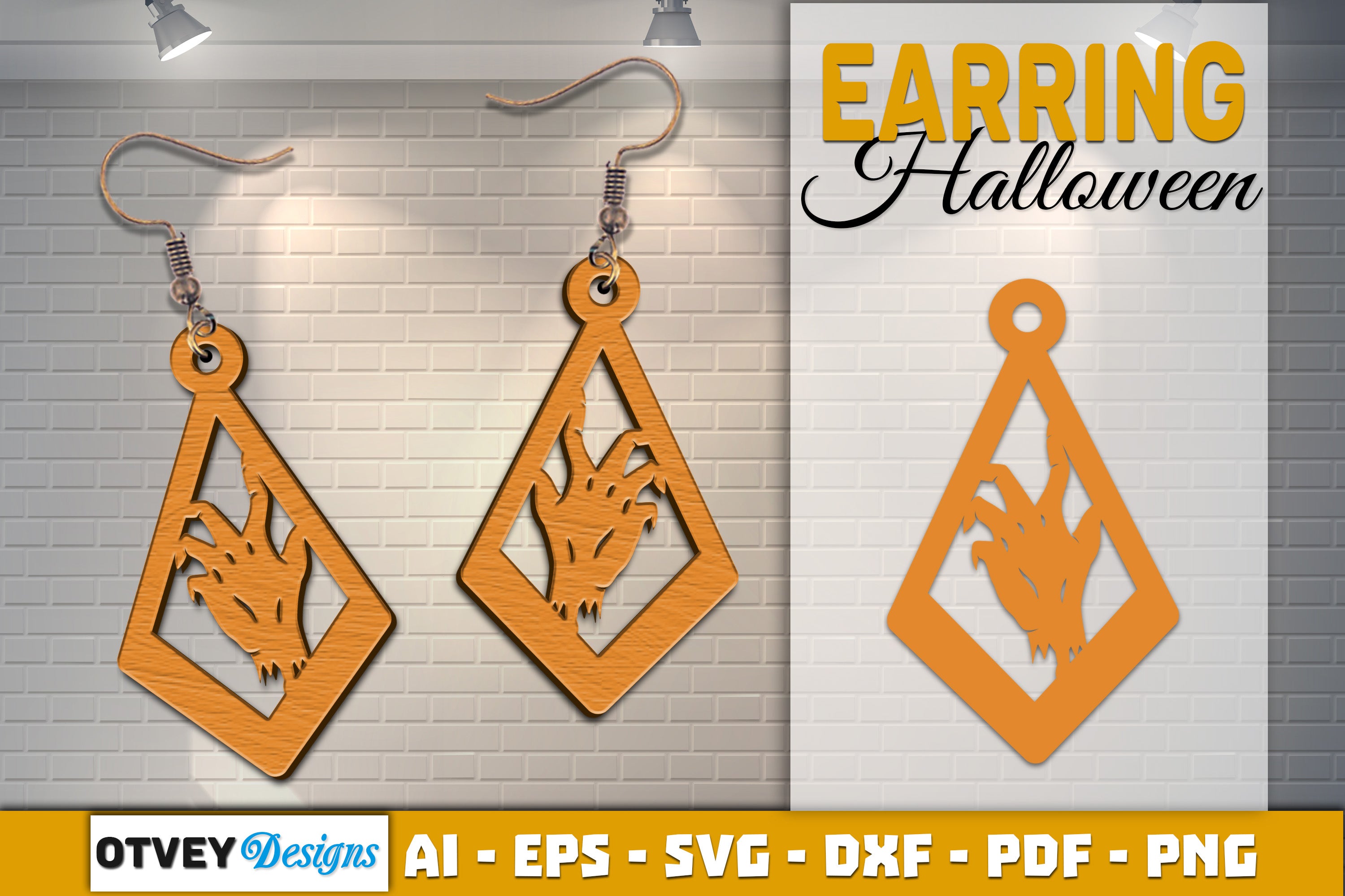 Earring Halloween Lasercut SVG Bundle
