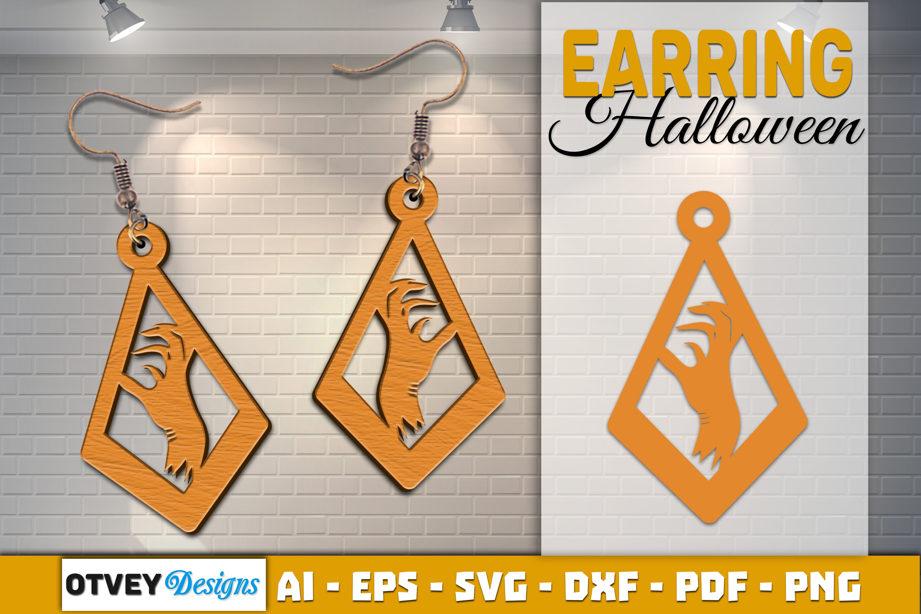 Earring Halloween Lasercut SVG Bundle