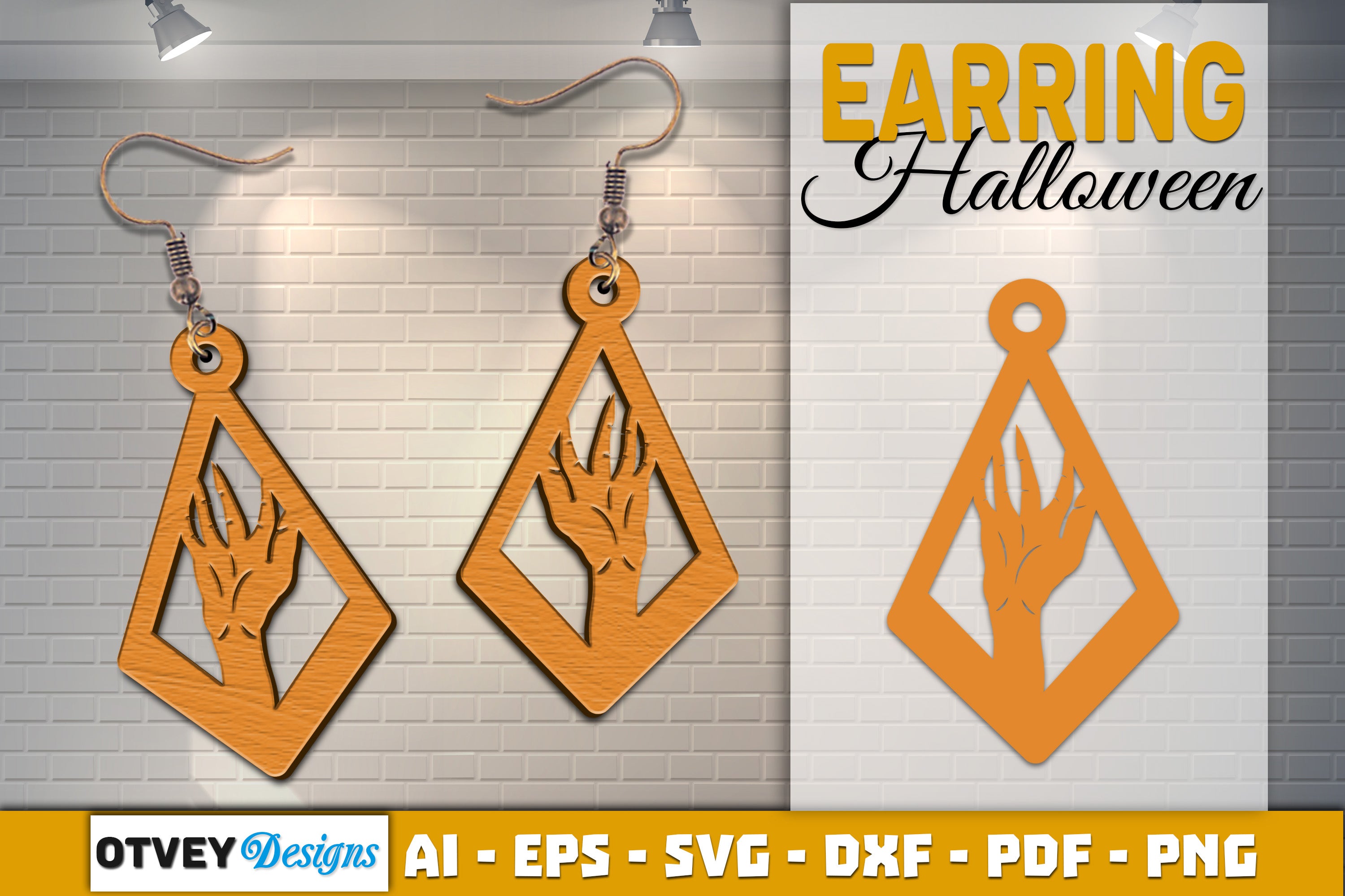 Earring Halloween Lasercut SVG Bundle