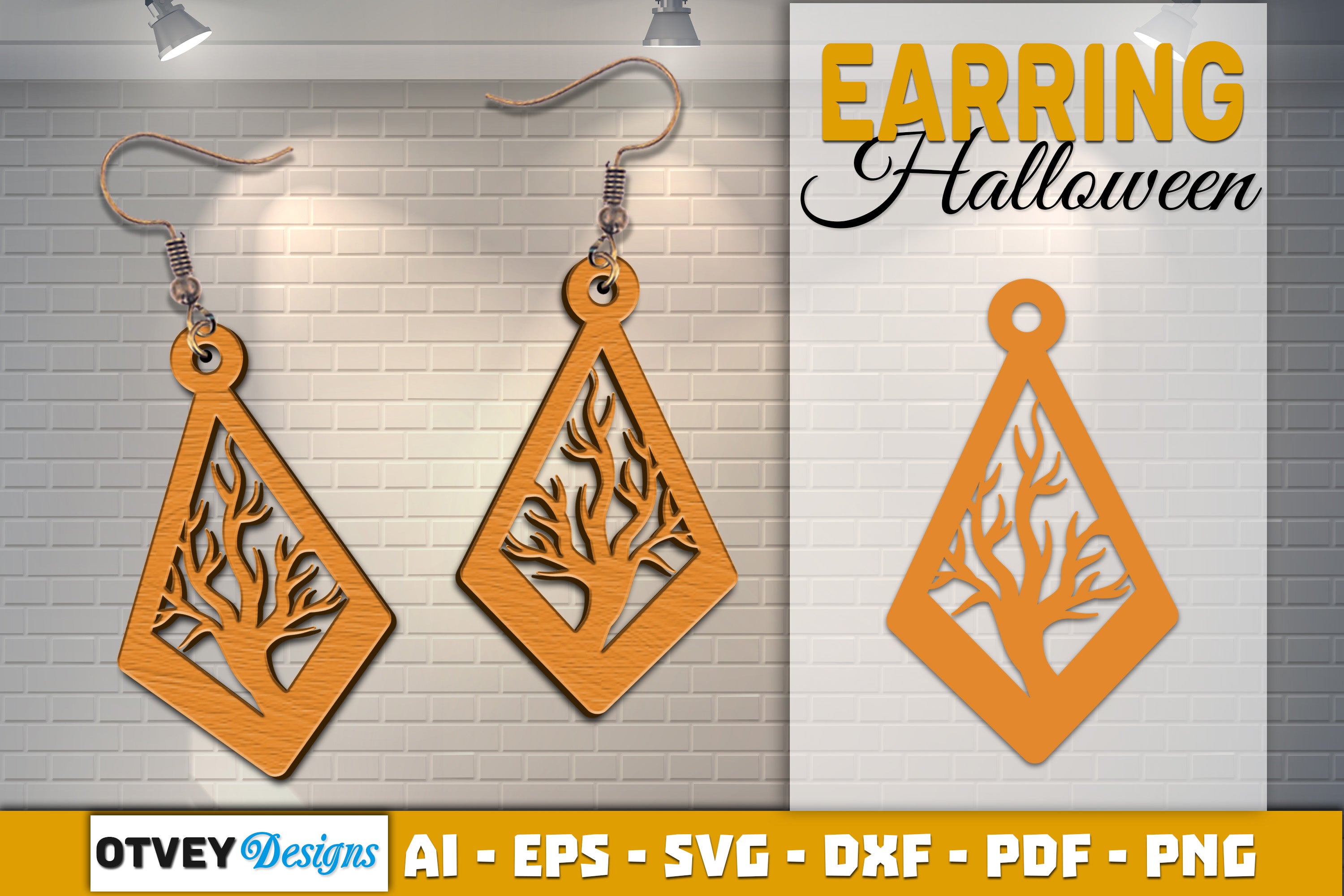 Earring Halloween Lasercut SVG Bundle
