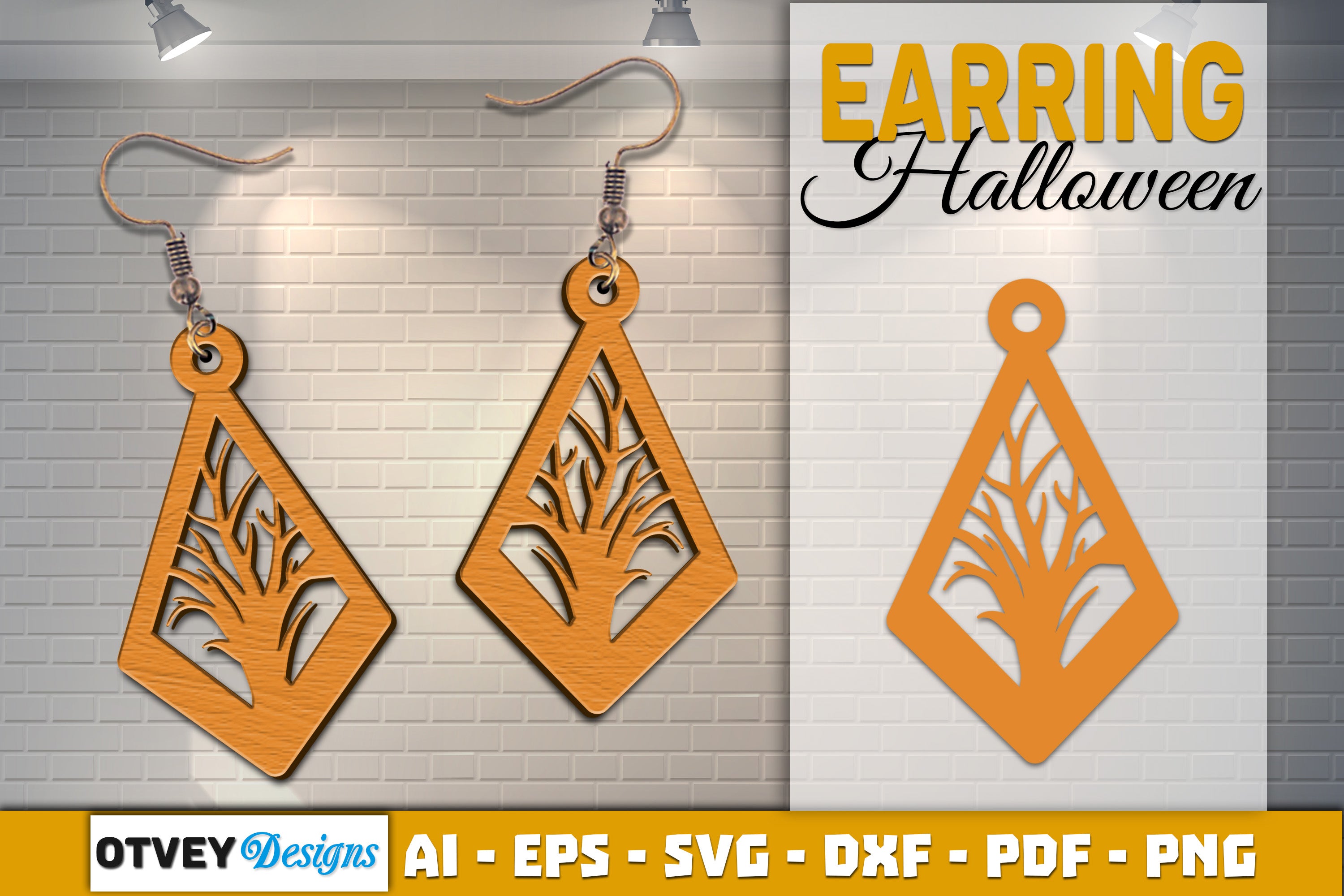 Earring Halloween Lasercut SVG Bundle