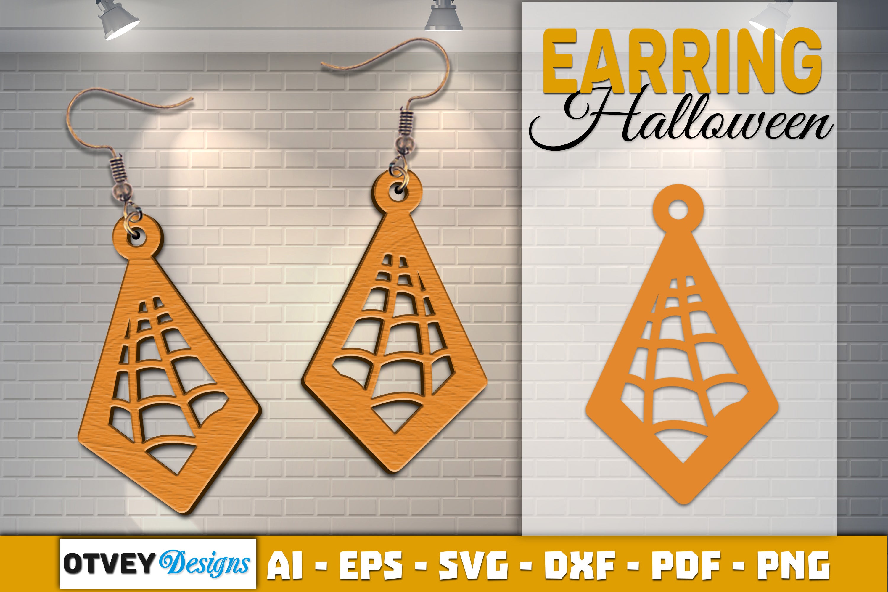 Earring Halloween Lasercut SVG Bundle