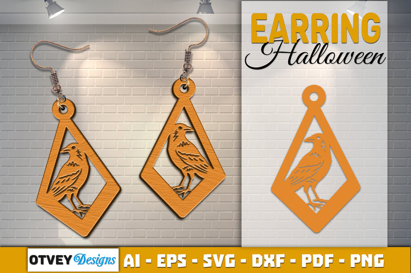Earring Halloween Lasercut SVG Bundle 1041 - CraftNest - Digital Crafting and Art