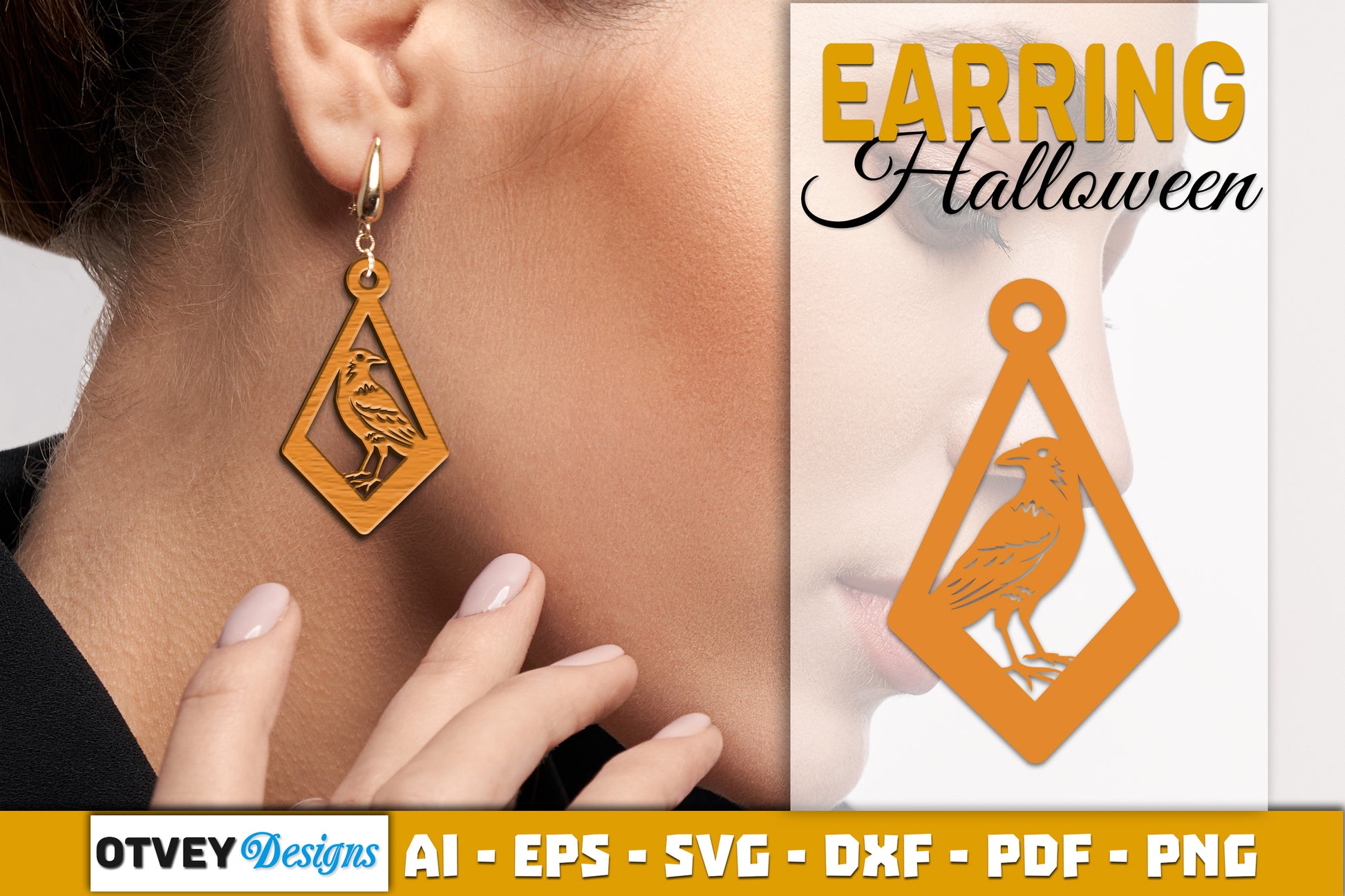 Earring Halloween Lasercut SVG Bundle 1041 - CraftNest - Digital Crafting and Art