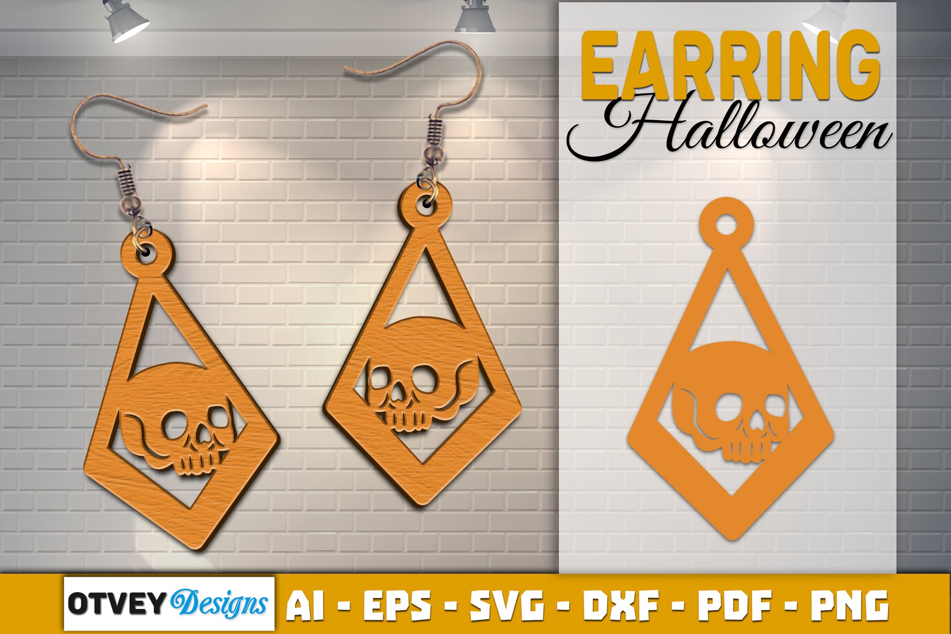 Earring Halloween Lasercut SVG Bundle 1061 - CraftNest - Digital Crafting and Art